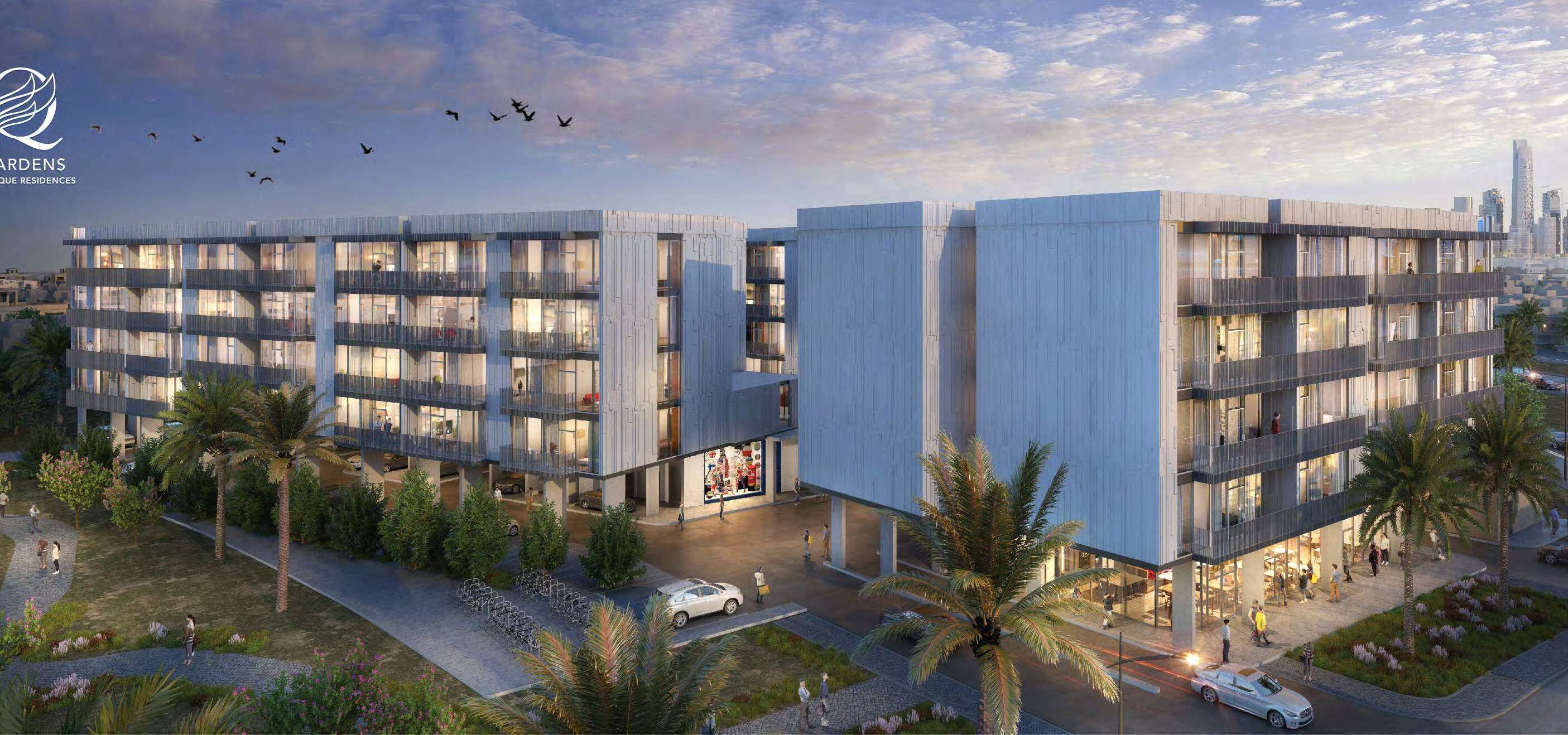 Q Gardens Boutique Residences exterior view - Arjan, Dubai - by AYS Developers