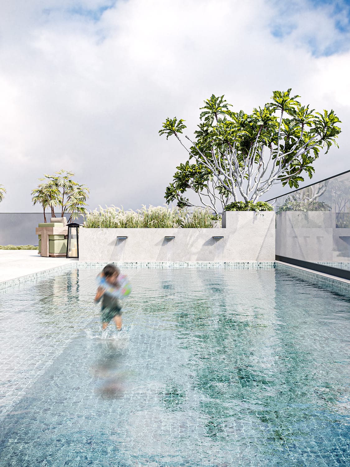 Q Gardens Loft amenity Rooftop Swimming Pool - JVC (Jumeirah Village Circle), Dubai - by AYS Developers