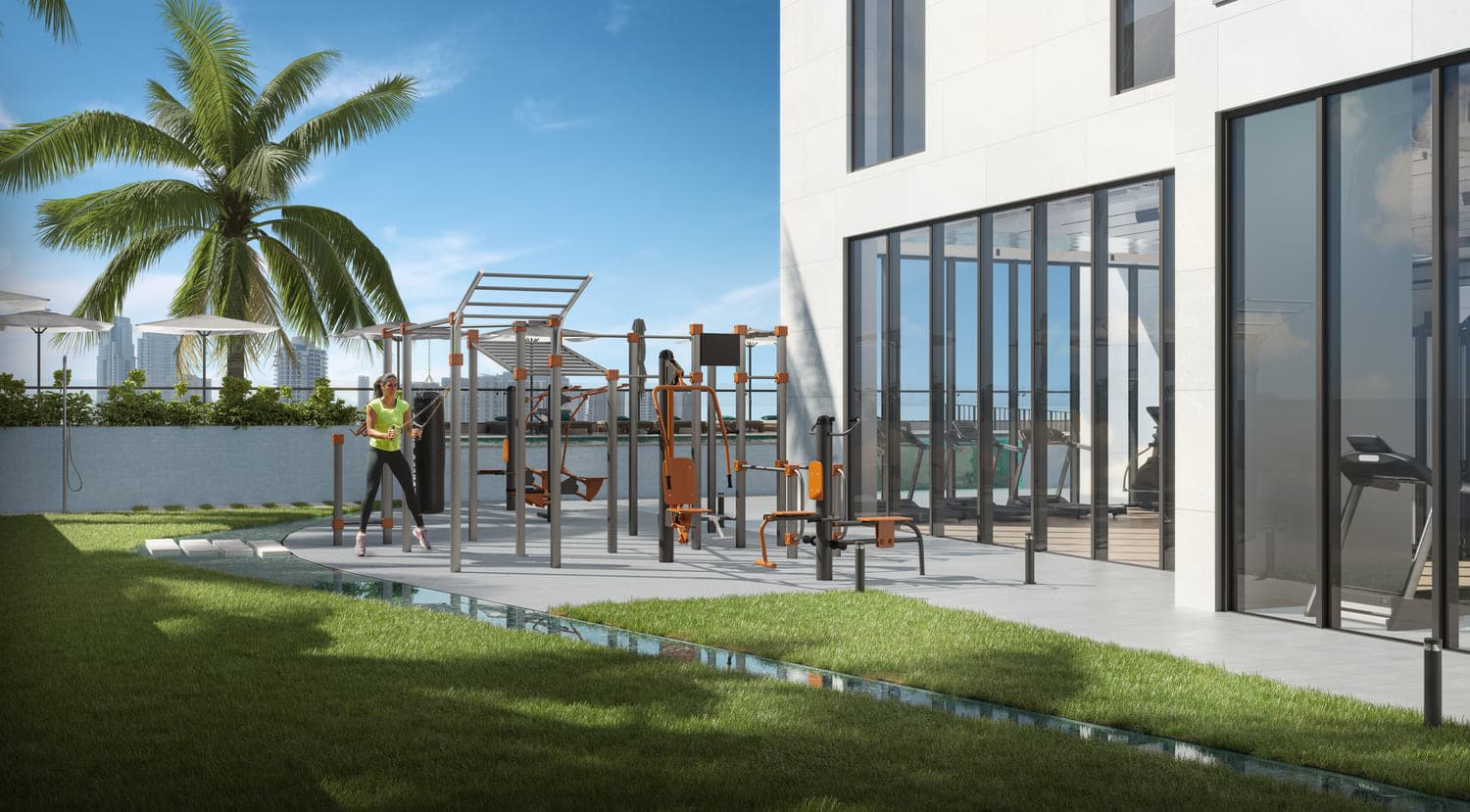 RA1N amenity Outdoor Workout in JVC (Jumeirah Village Circle), Dubai, by Object 1