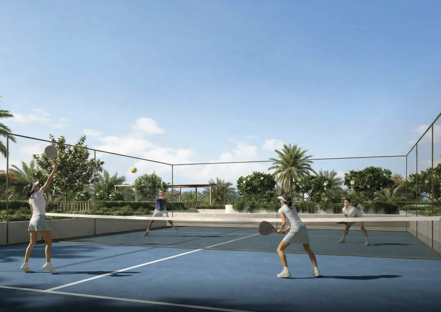 Radiant Waves amenity Paddle Court - Abu Dhabi, Dubai - by Radiant Real Estate