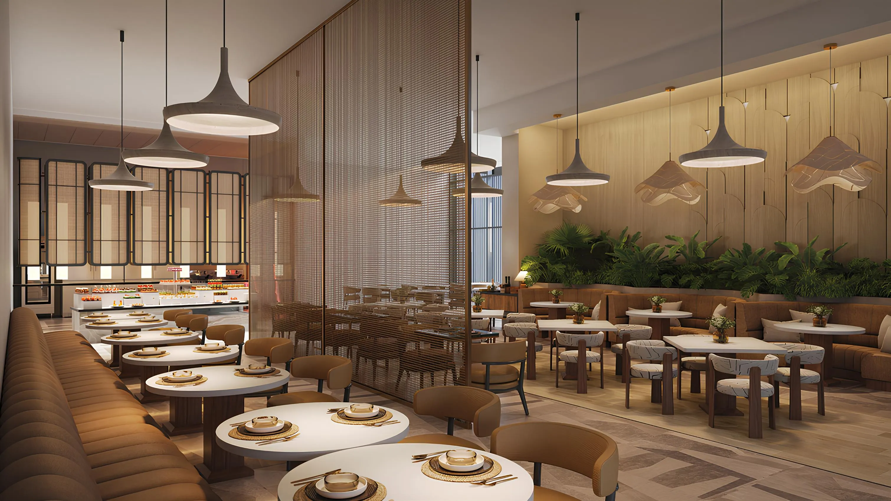 Radisson Blu Hotel & Residences amenity Restaurant - Rak Central, Dubai - by BNW Developments
