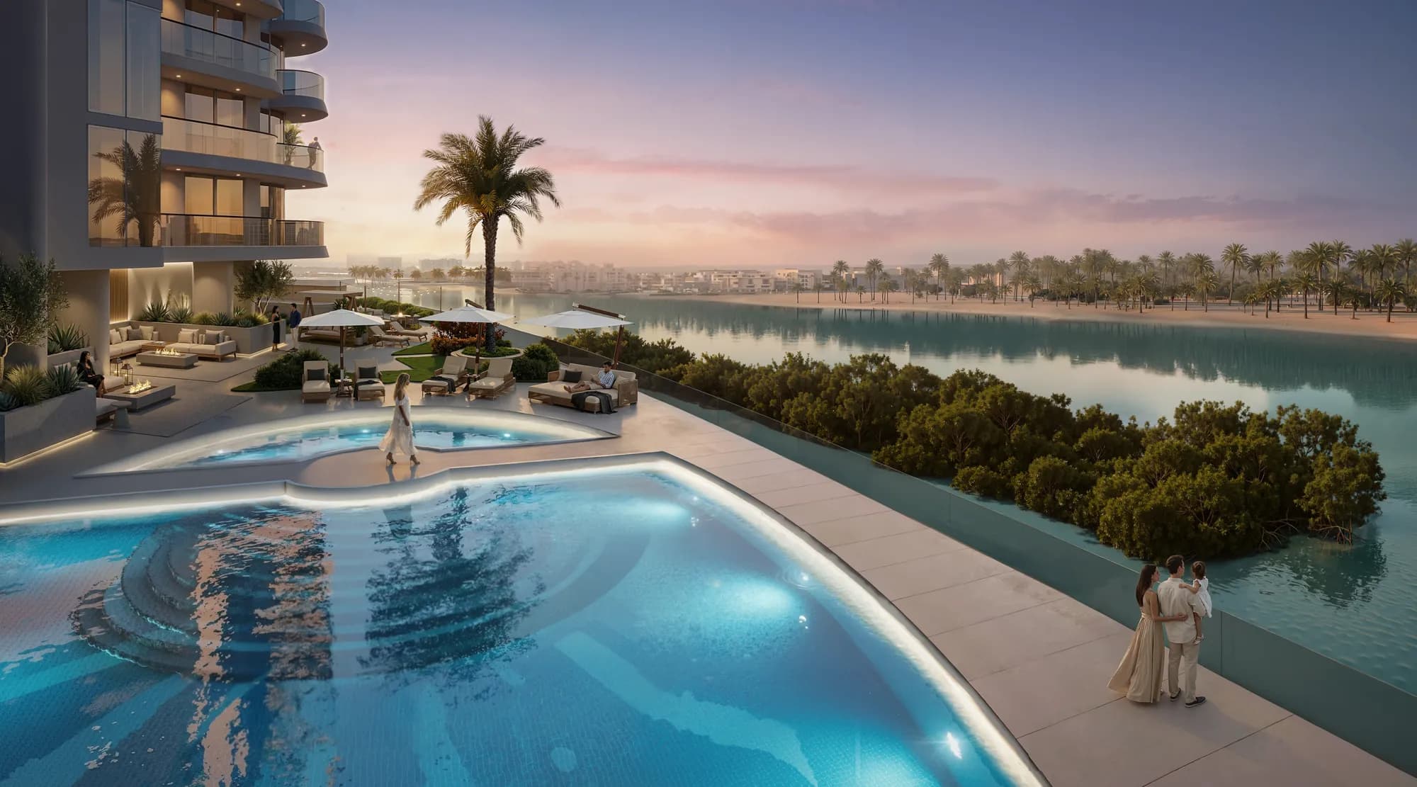 Radisson Residences amenity Sunlit Pool Overlooking Mangroves - Abu Dhabi, Dubai - by Royal Development Company