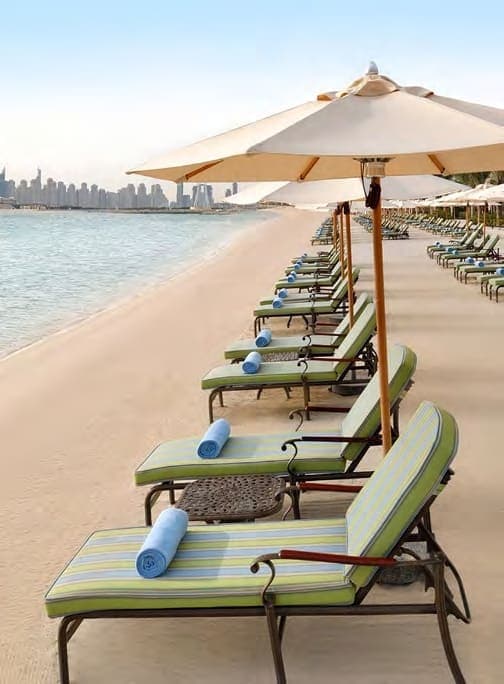 Raffles The Palm Dubai amenity 500m Long White-Sand Private Beach - Palm Jumeirah, Dubai - by Emerald Palace Group