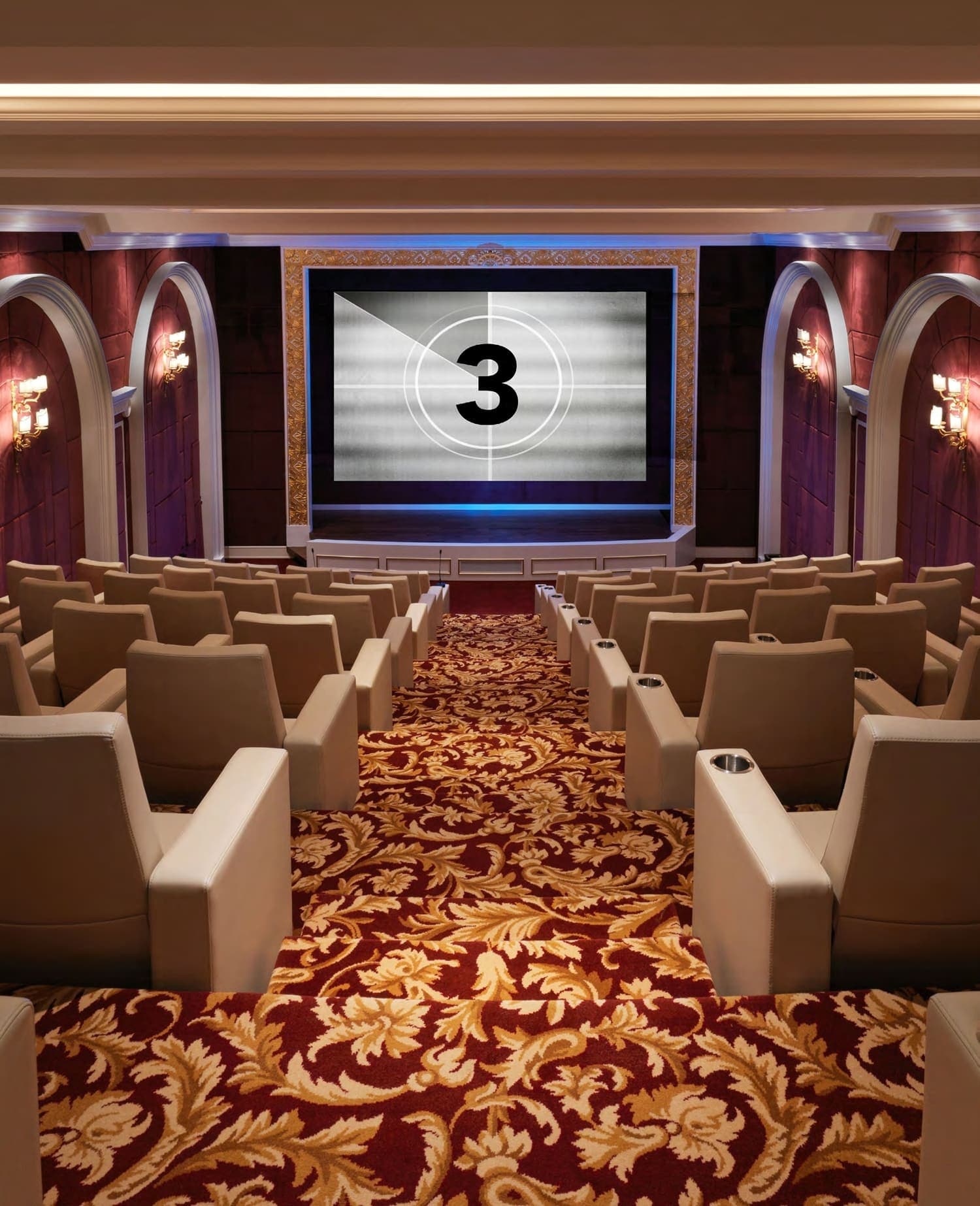 Raffles The Palm Dubai amenity 80-Seat Private Theatre - Palm Jumeirah, Dubai - by Emerald Palace Group