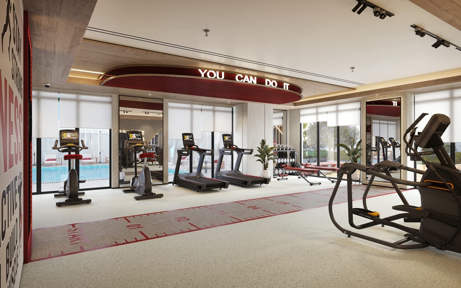 Ramada Residences by Wyndham amenity Gym - Al Jaddaf, Dubai - by BNW Developments