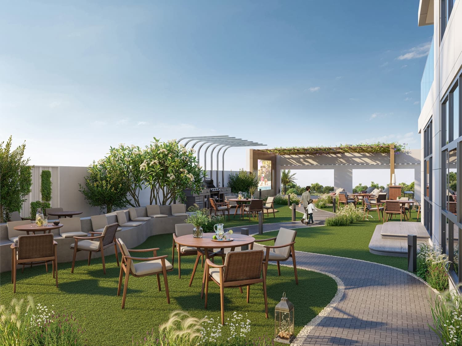 Ramada Residences by Wyndham amenity Open Terrace Bbq - Al Jaddaf, Dubai - by BNW Developments