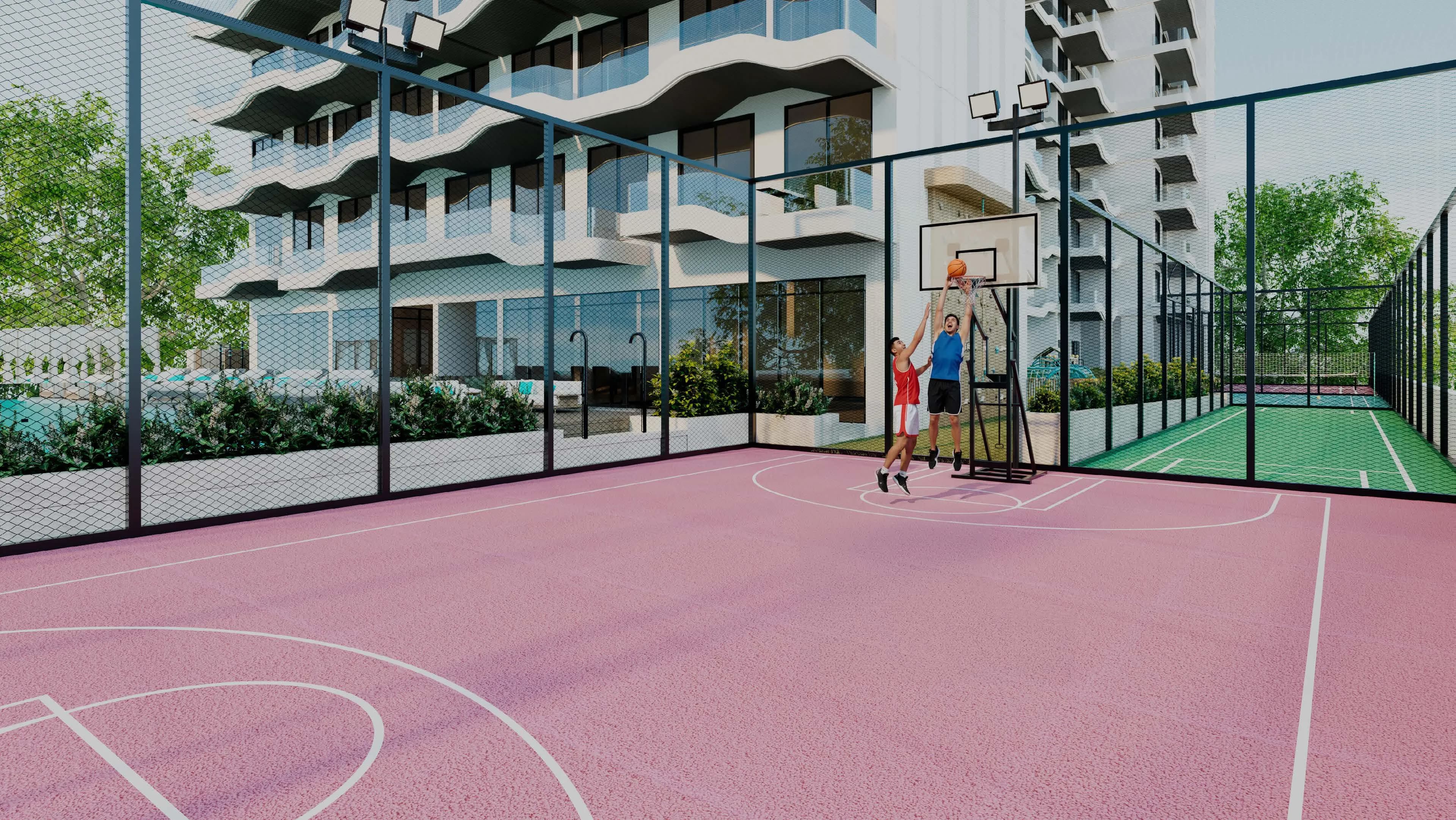 REEF 996 amenity Basketball Court - Dubai Production City, Dubai - by Reef Luxury Development