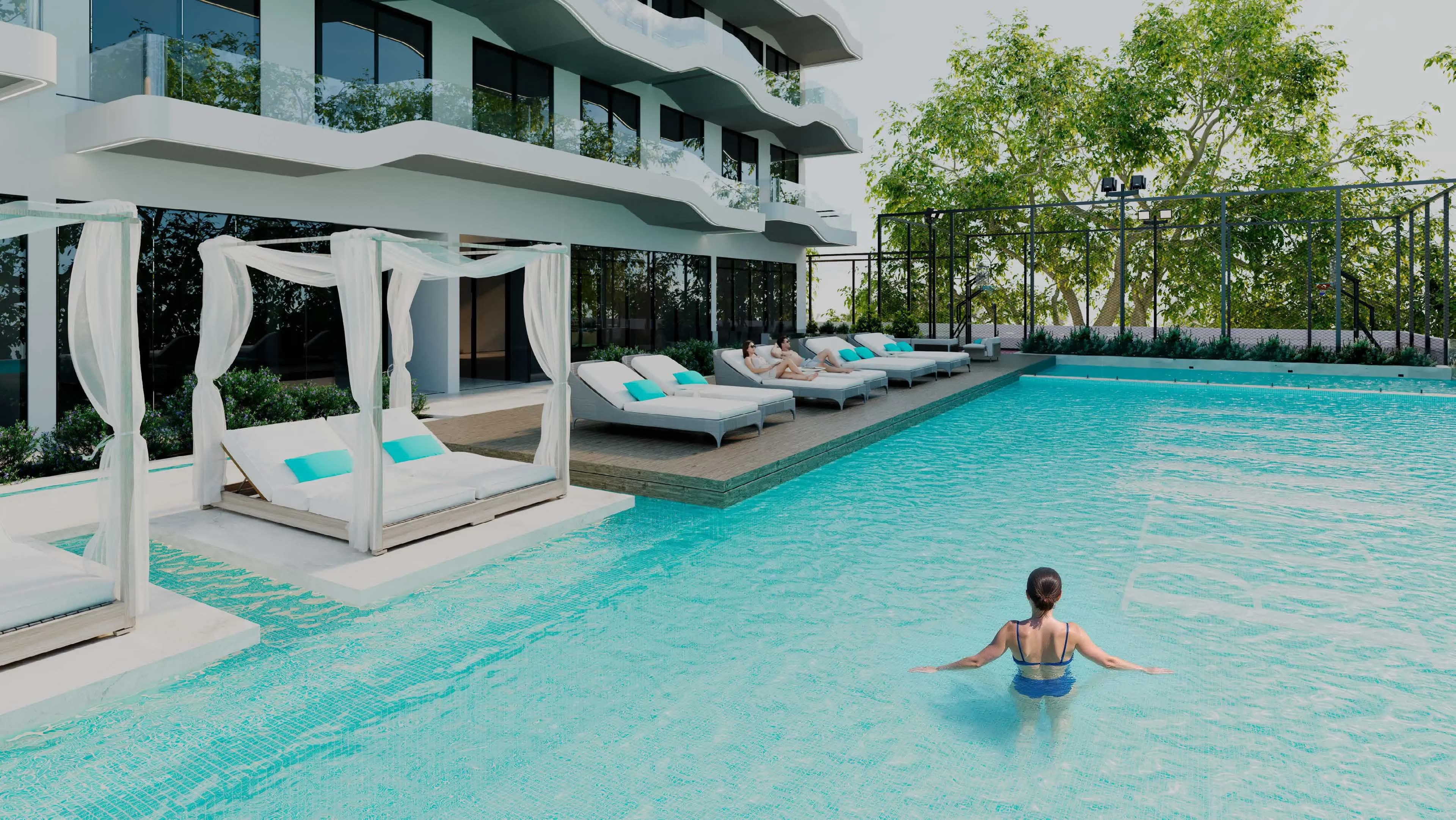 REEF 996 amenity Decking Area - Dubai Production City, Dubai - by Reef Luxury Development