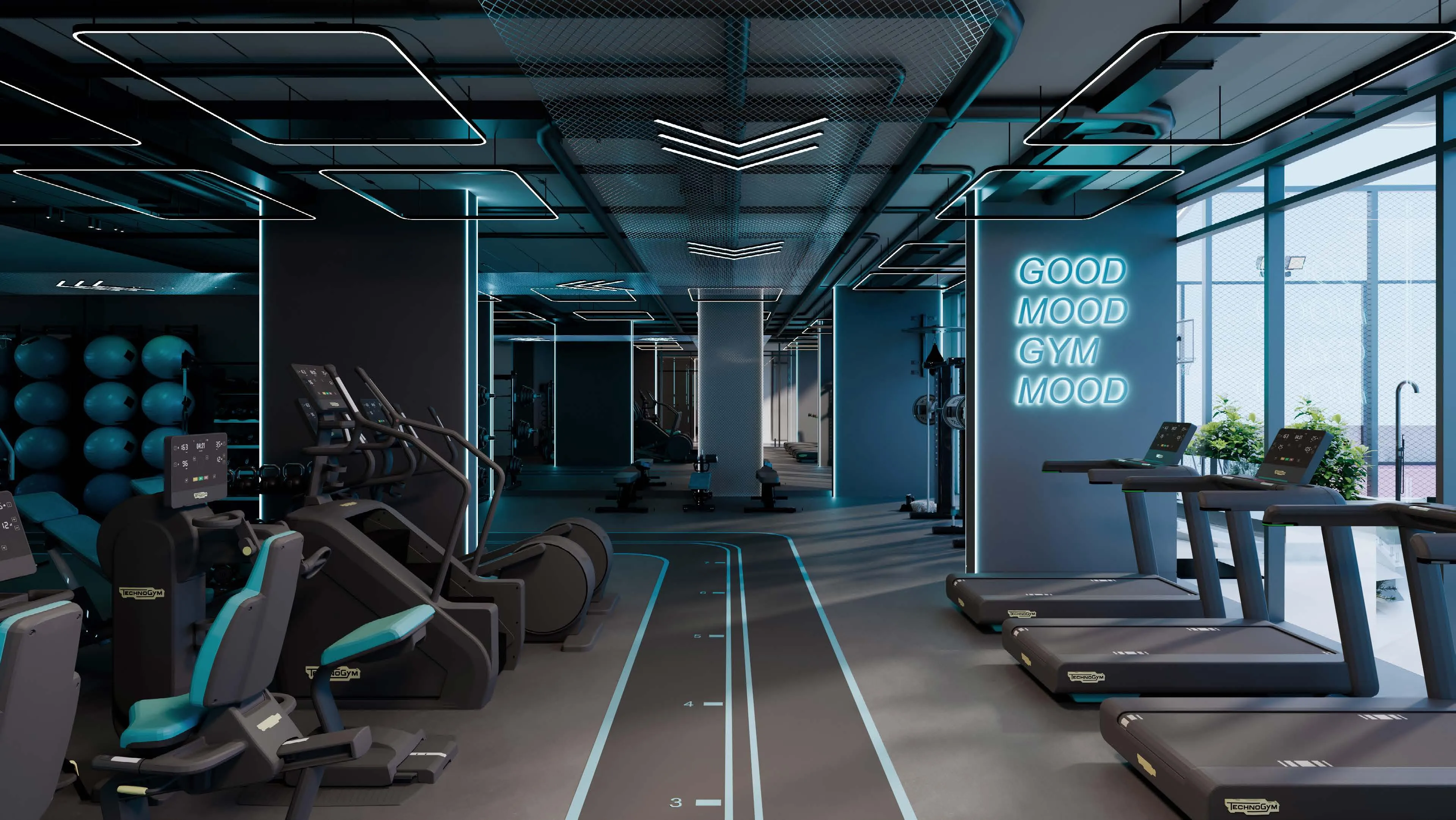 REEF 996 amenity Gym - Dubai Production City, Dubai - by Reef Luxury Development
