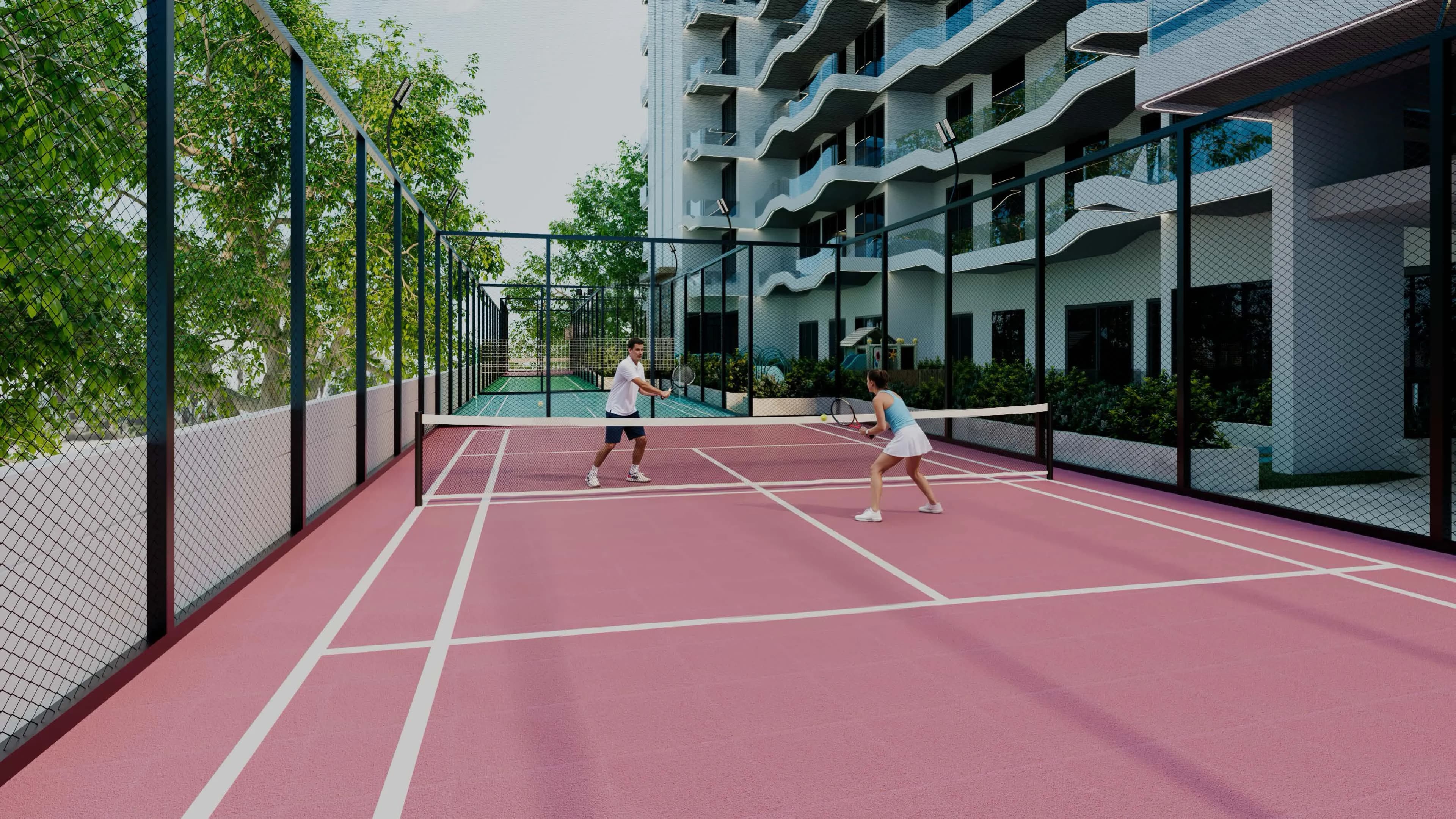 REEF 996 amenity Tennis & Padel Court - Dubai Production City, Dubai - by Reef Luxury Development