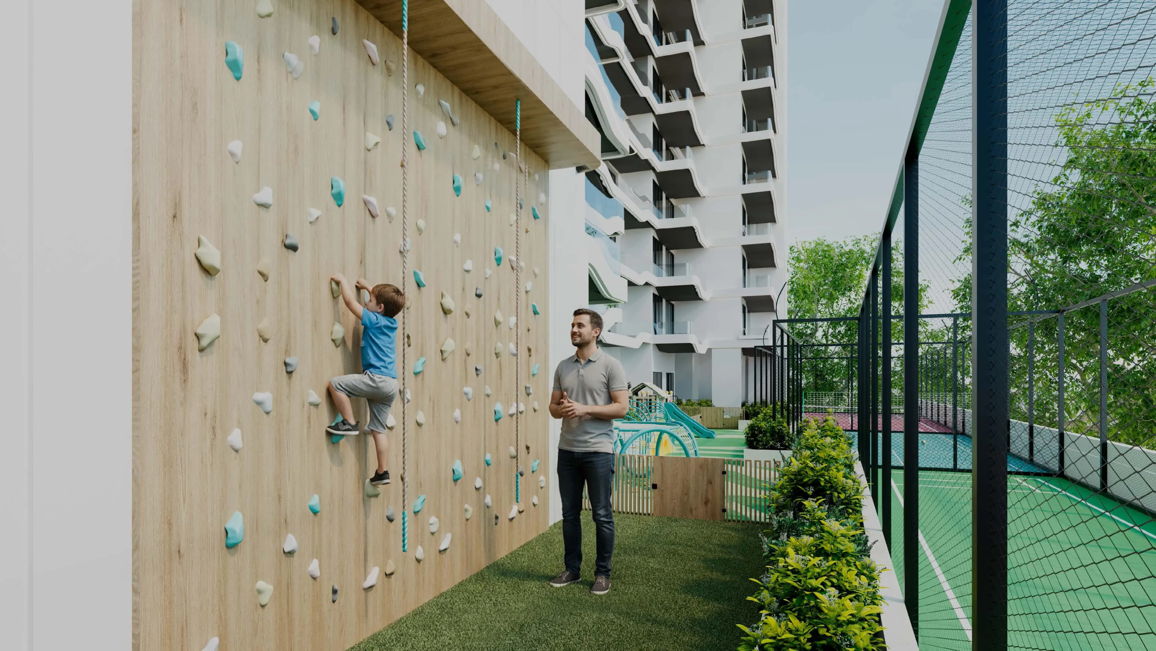 REEF 996 amenity Wall Clambing - Dubai Production City, Dubai - by Reef Luxury Development