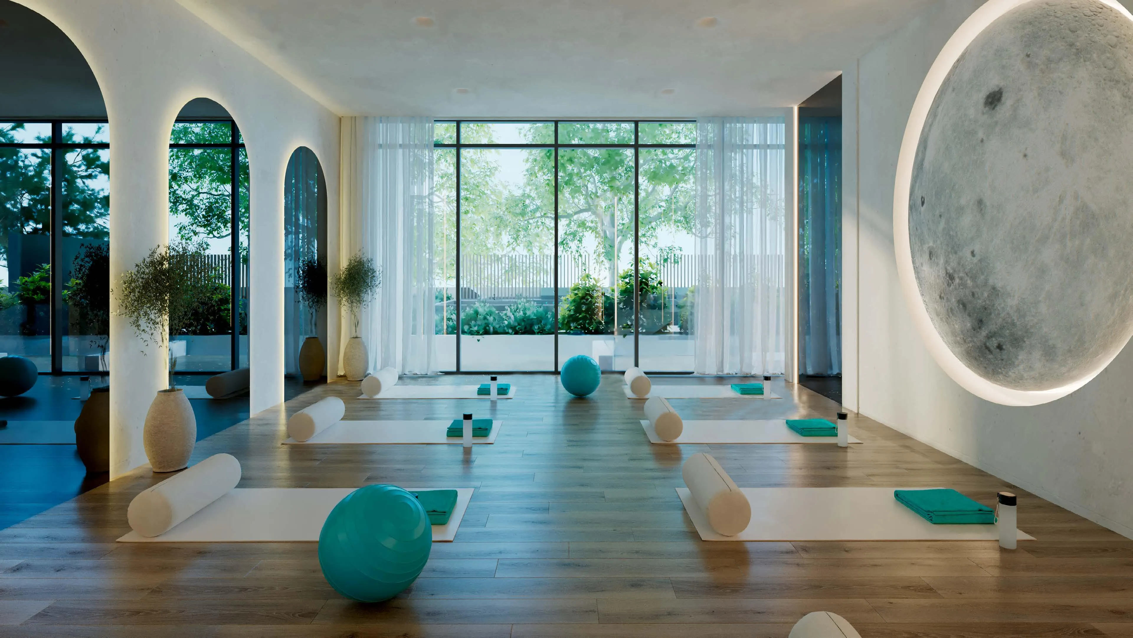 REEF 996 amenity Yoga Studio - Dubai Production City, Dubai - by Reef Luxury Development