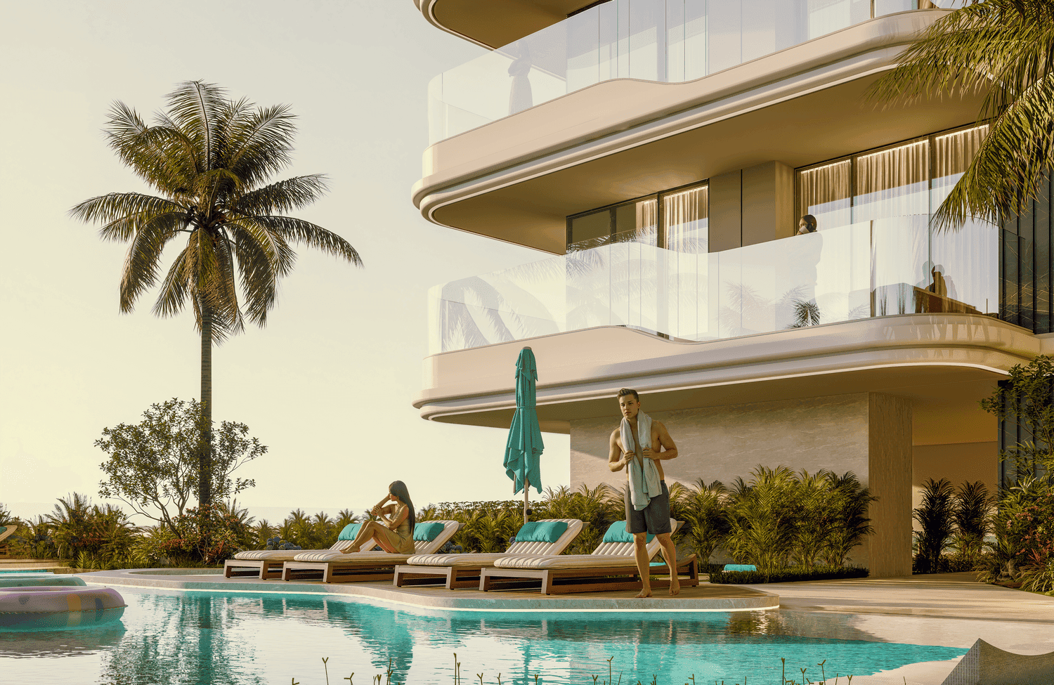Reef 997 amenity Decking Area - Dubai Islands, Dubai - by Reef Luxury Development