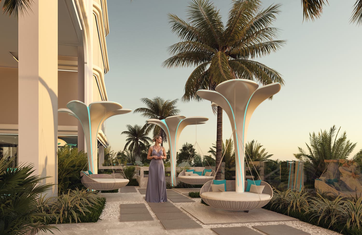 Reef 997 amenity Hammock Forest Area - Dubai Islands, Dubai - by Reef Luxury Development