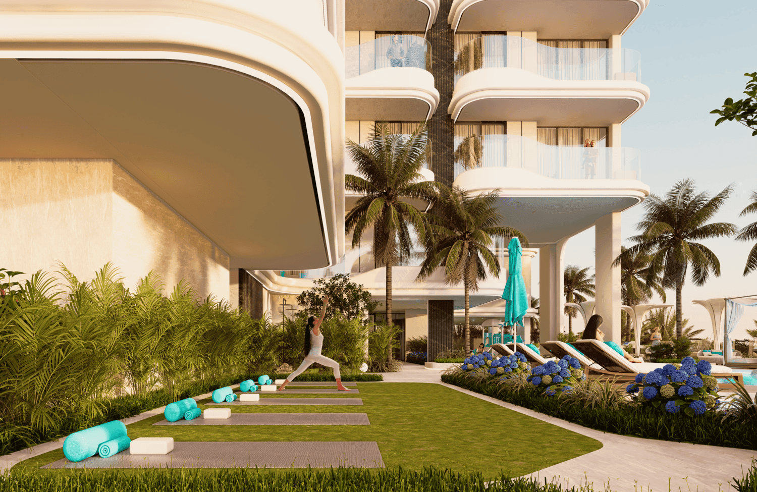 Reef 997 amenity Yoga Area - Dubai Islands, Dubai - by Reef Luxury Development
