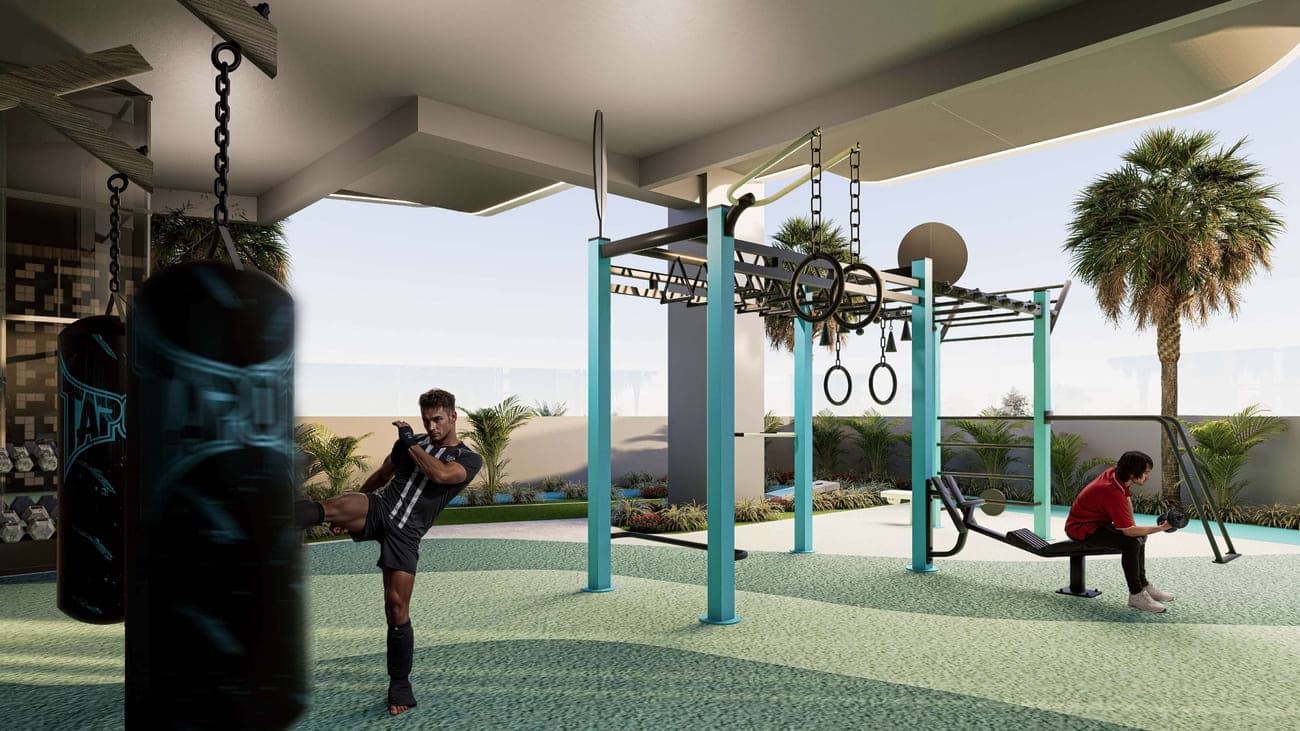 Reef 998 amenity Crossfit - Dubailand Residence Complex, Dubai - by Reef Luxury Development