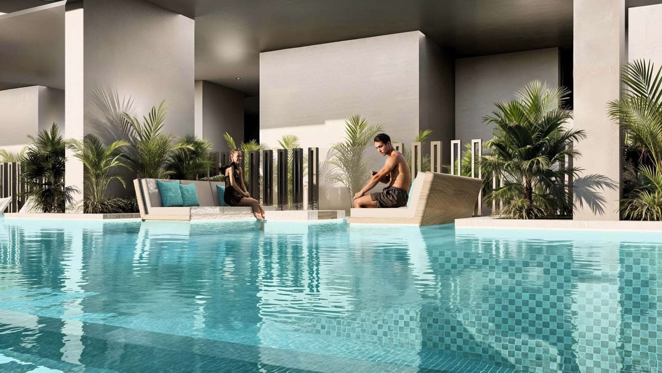 Reef 998 amenity Floating Seats in Dubailand Residence Complex, Dubai, by Reef Luxury Development