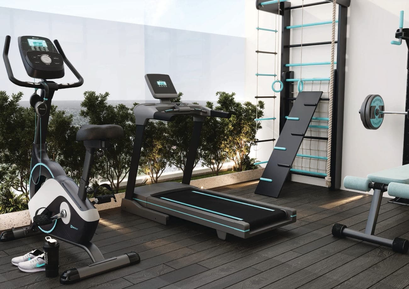 Reef 999 amenity Indoor Gym - Jebel Ali Village, Dubai - by Reef Luxury Development