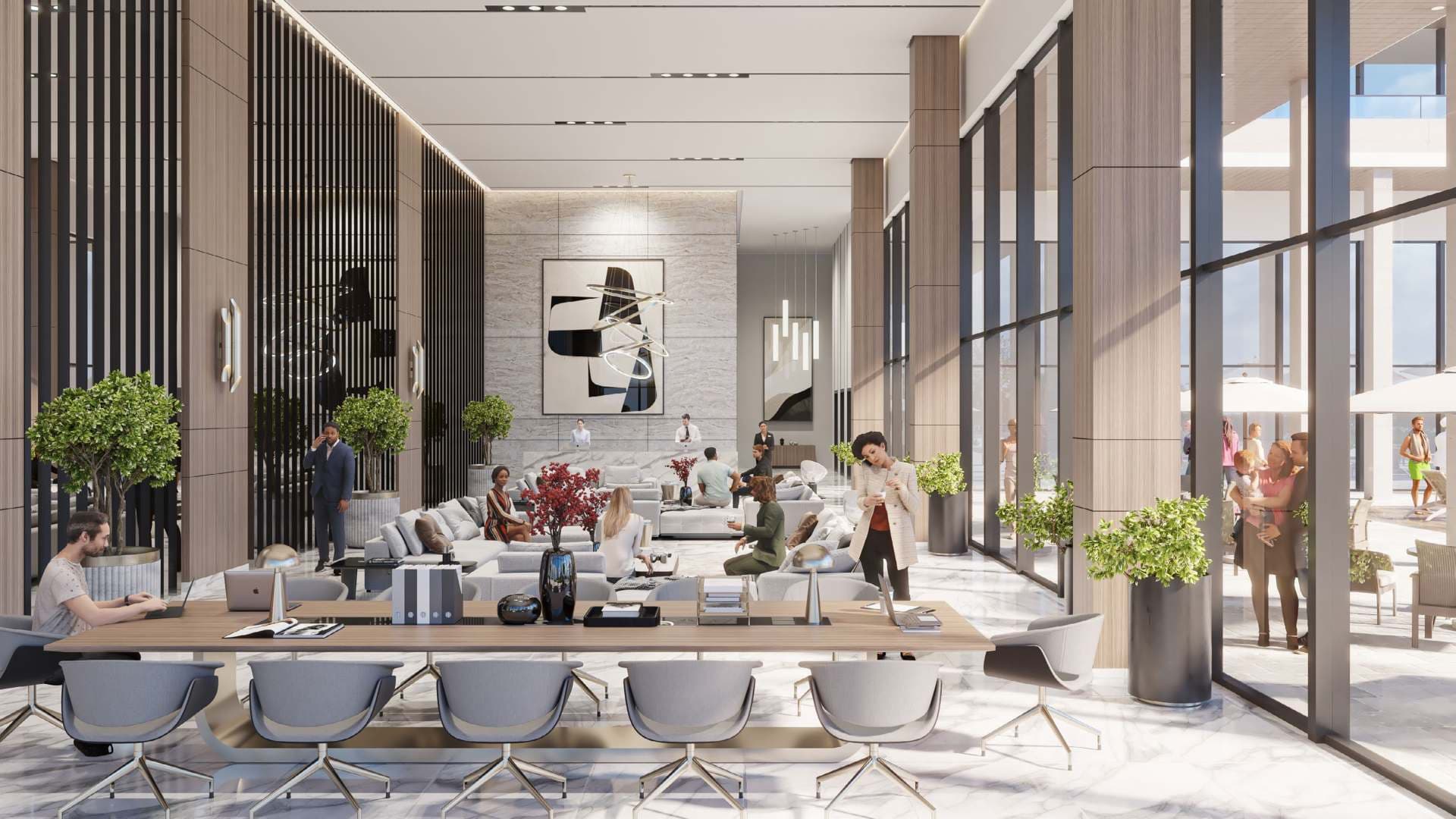 Reem Hills Apartments Phase 2 amenity Work Spaces in Abu Dhabi, by Q Properties