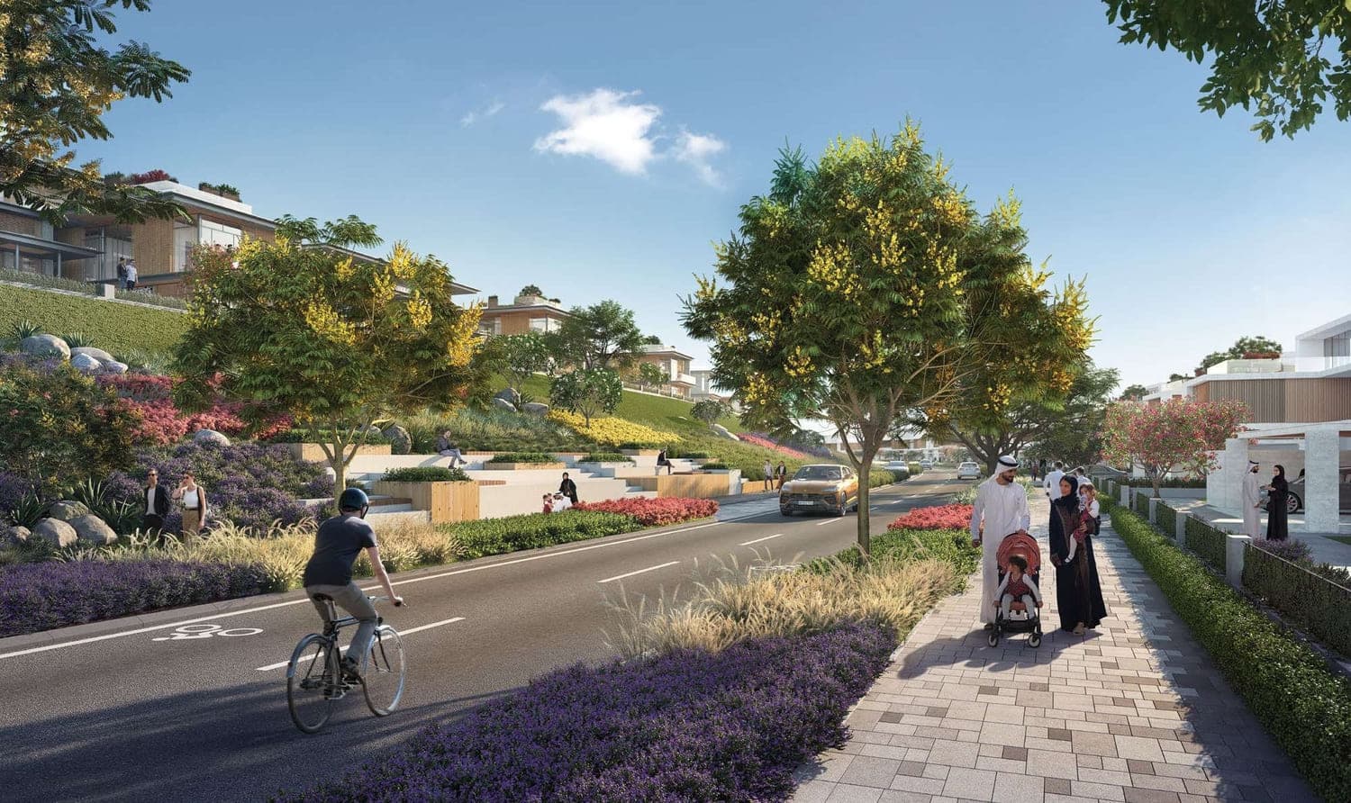 Reem Hills Villas amenity Jogging & Cycling Tracks - Abu Dhabi, Dubai - by Q Properties