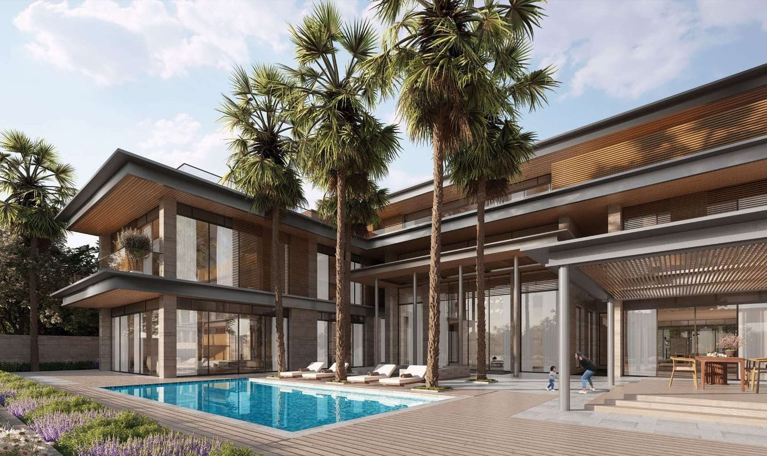 Reem Hills Villas amenity Private Pools in Abu Dhabi, by Q Properties