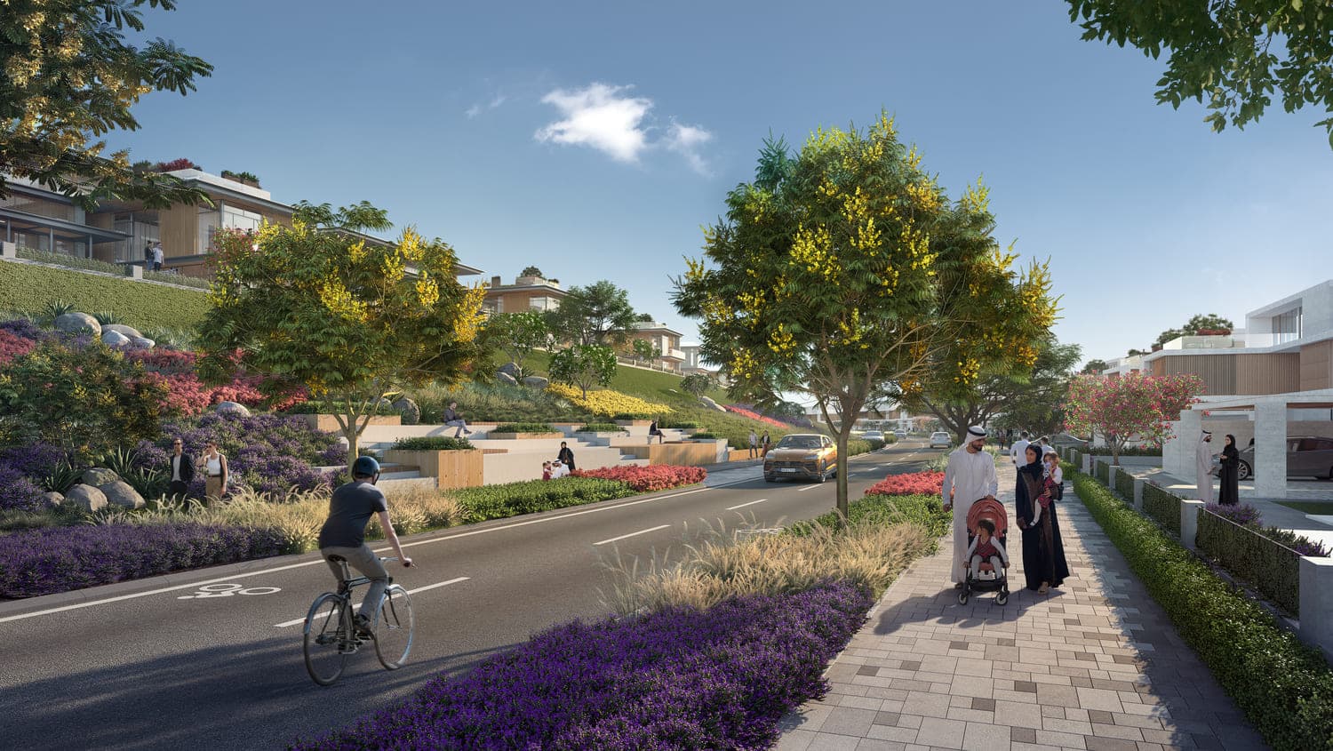 Reem Hills Villas Phase 2 amenity Jogging & Cycling Tracks - Abu Dhabi, Dubai - by Q Properties