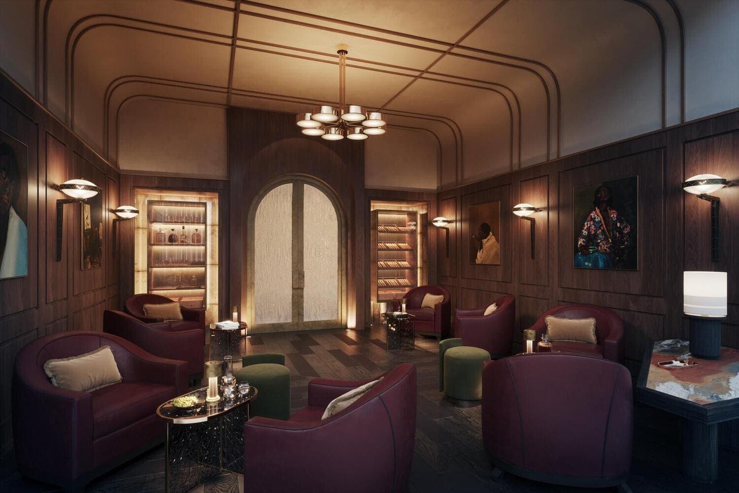 Regent Residences amenity Cigar Lounge - Business Bay, Dubai - by Sankari Properties