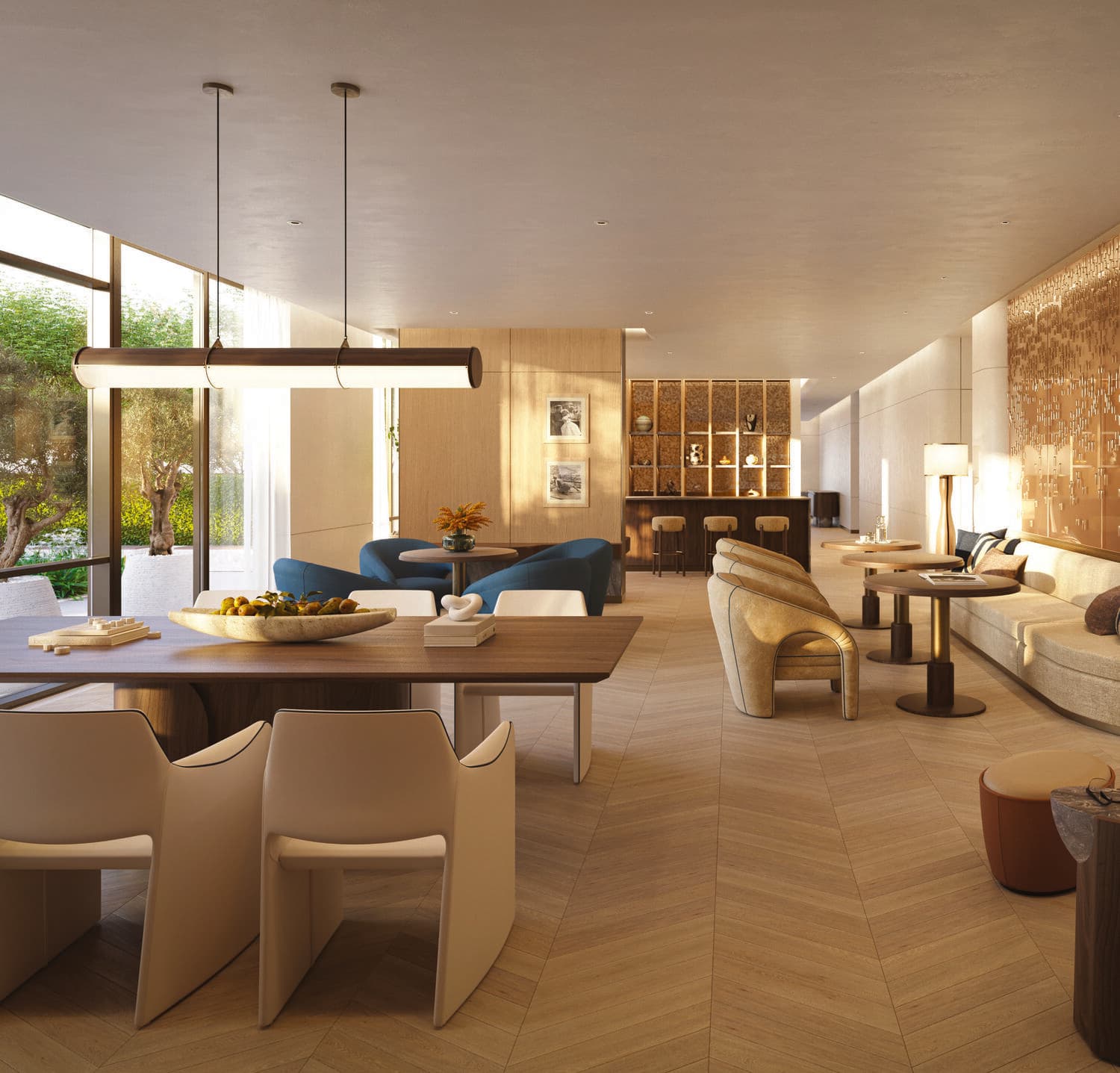 Residences Du Port Autograph Collection amenity Residents' Cafe & Co-Working Lounge - Dubai Marina, Dubai - by FIM Partners