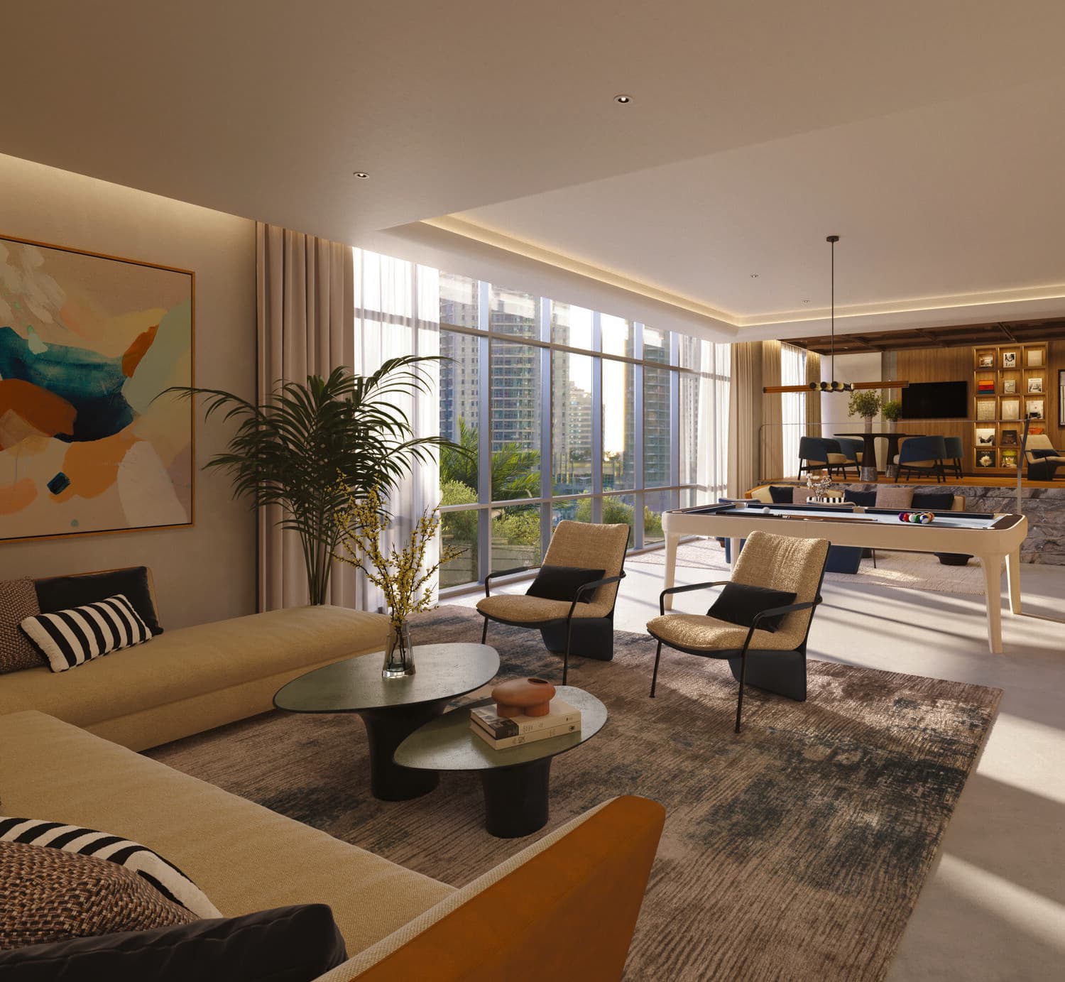 Residences Du Port Autograph Collection amenity Residents' Lounge - Dubai Marina, Dubai - by FIM Partners