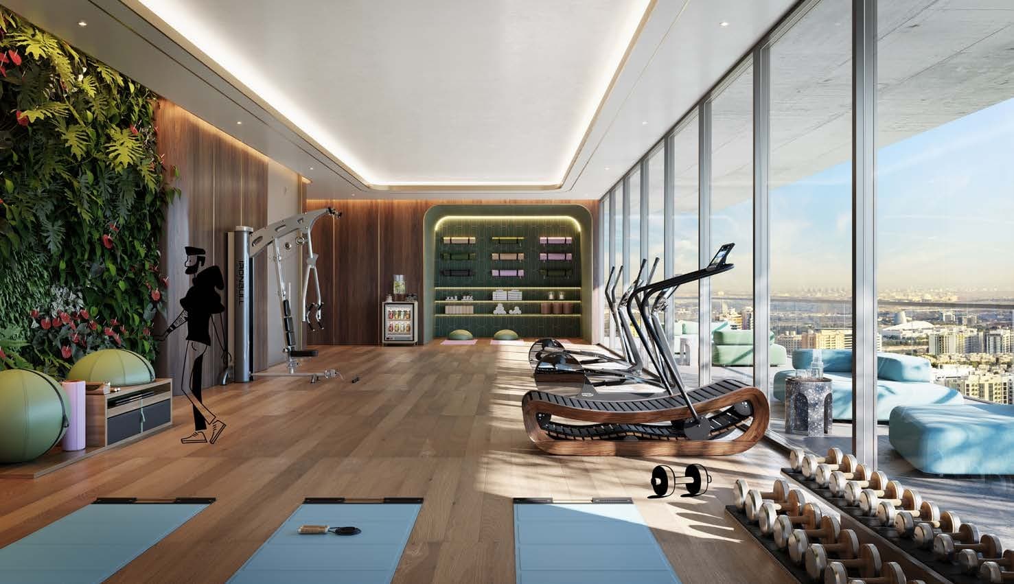 Rise Residences amenity Rooftop Gymnasium - JVC (Jumeirah Village Circle), Dubai - by S and S