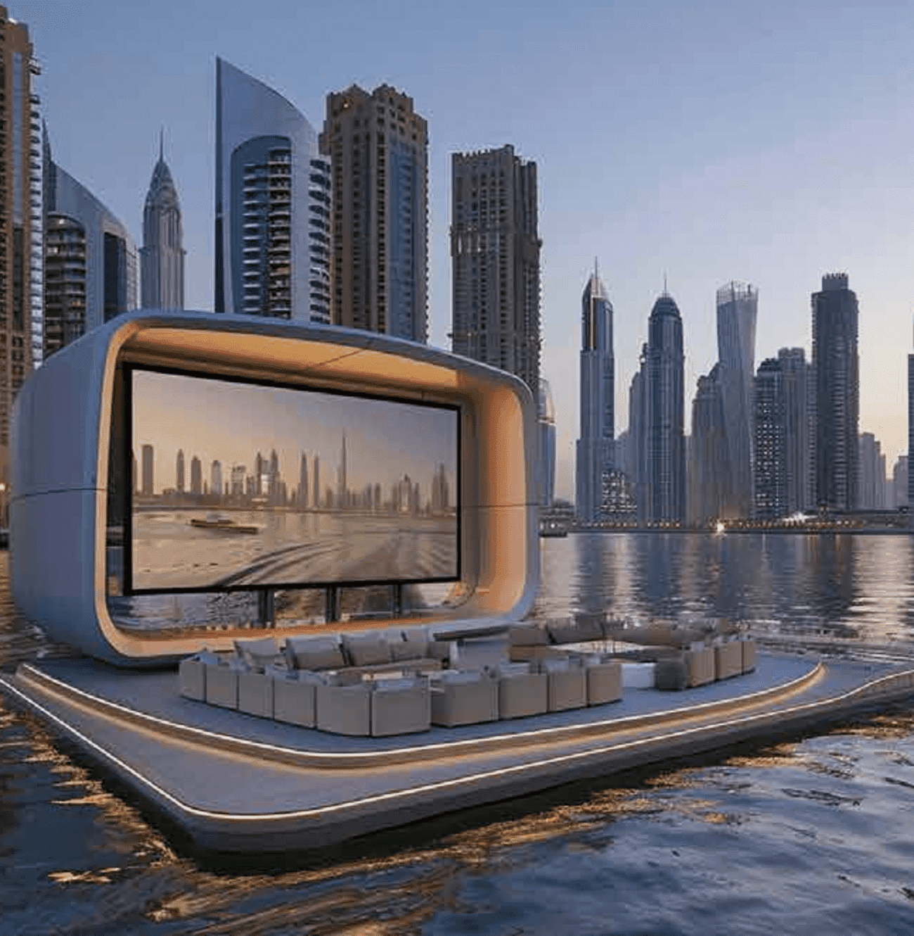 Riverside by Damac amenity Floating Cinema - Damac Riverside, Dubai - by DAMAC