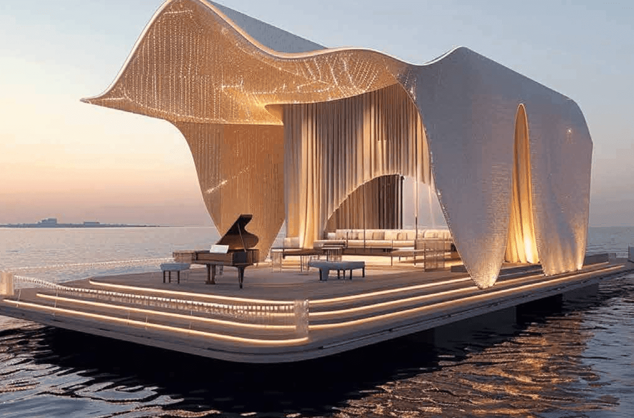 Riverside by Damac amenity Floating Opera - Damac Riverside, Dubai - by DAMAC