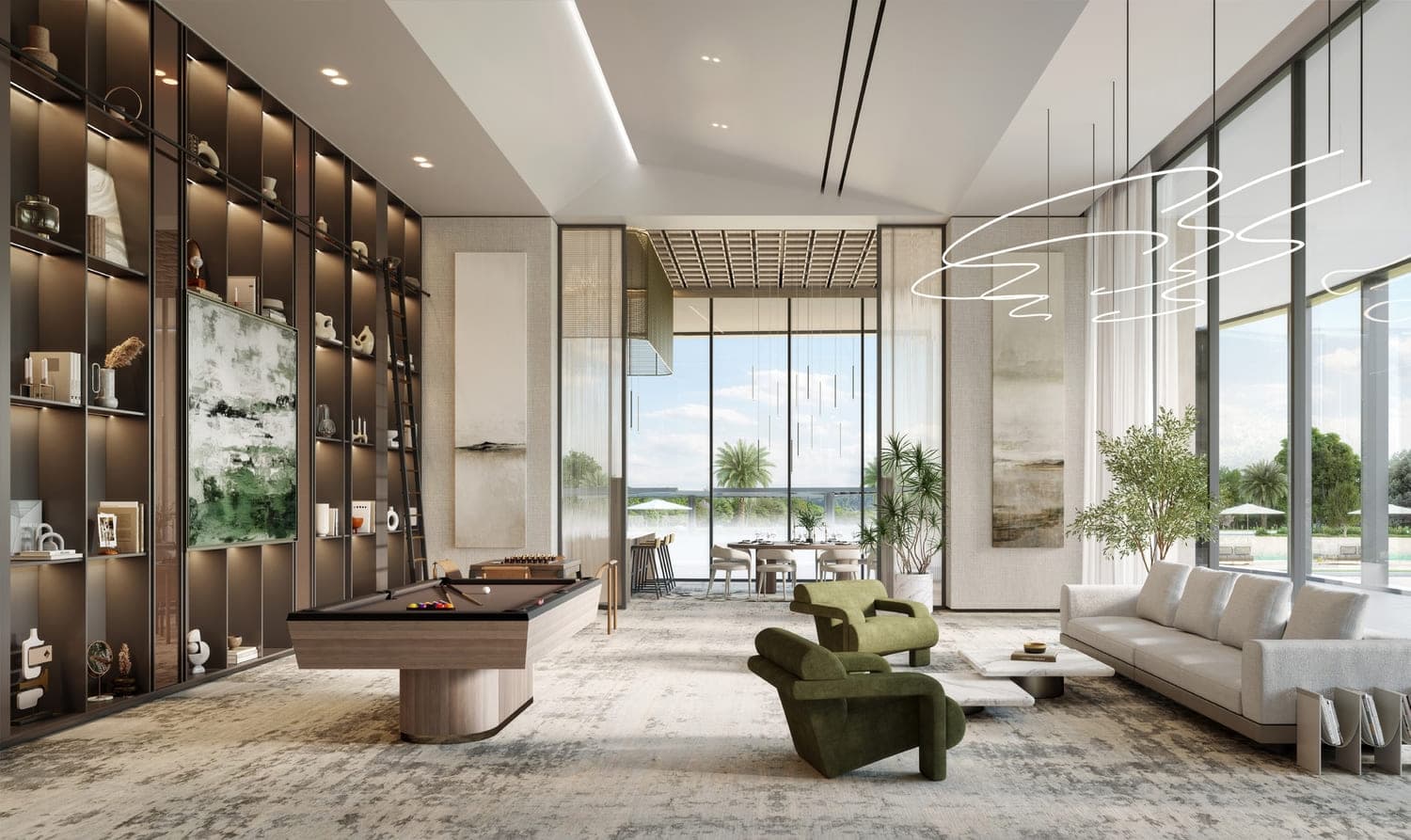 Riverton House amenity Clubhouse - Bukadra, Dubai - by Ellington