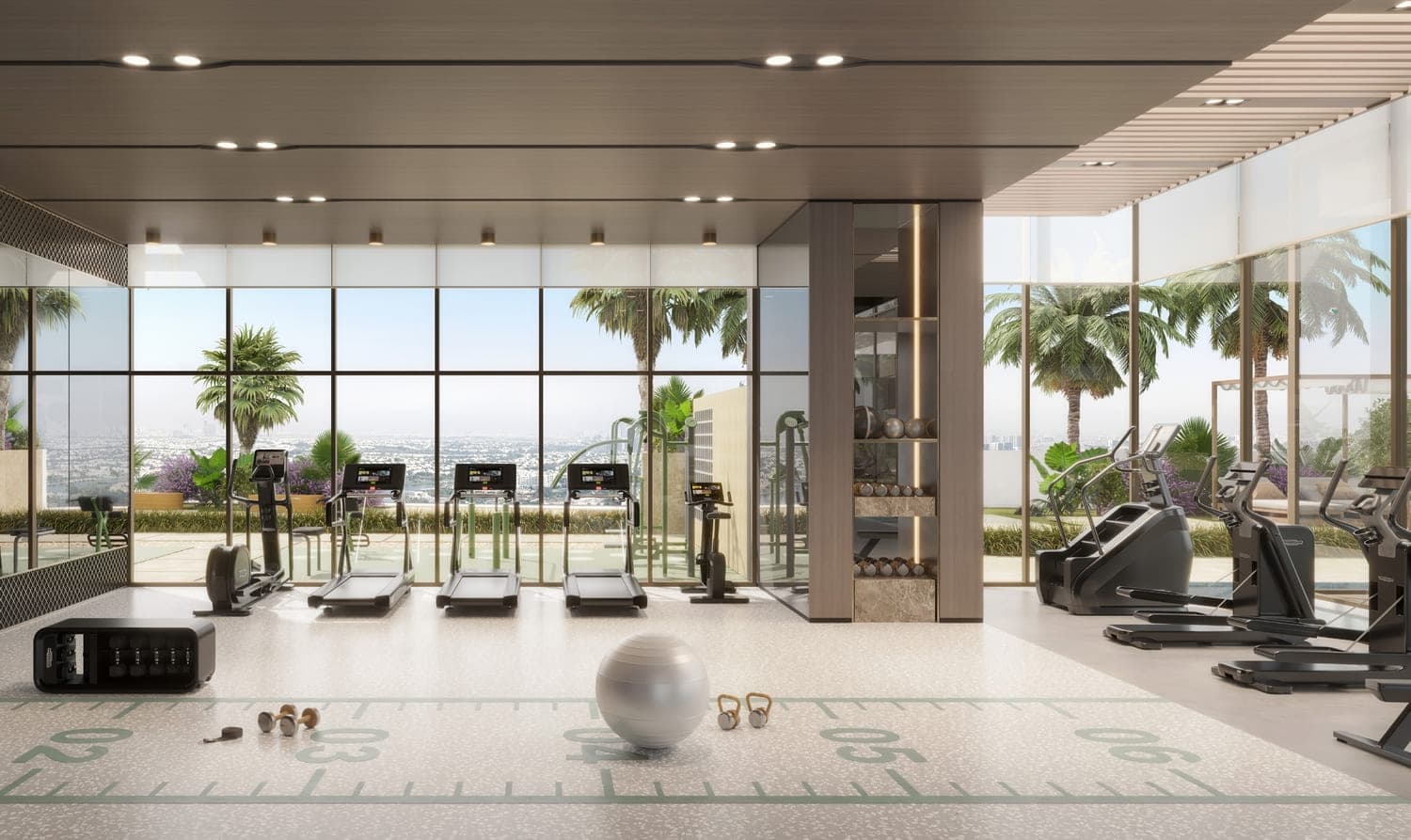 Riverton House amenity Fitness Studio - Bukadra, Dubai - by Ellington