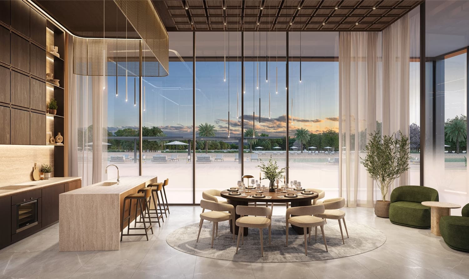 Riverton House amenity Supper Club - Bukadra, Dubai - by Ellington