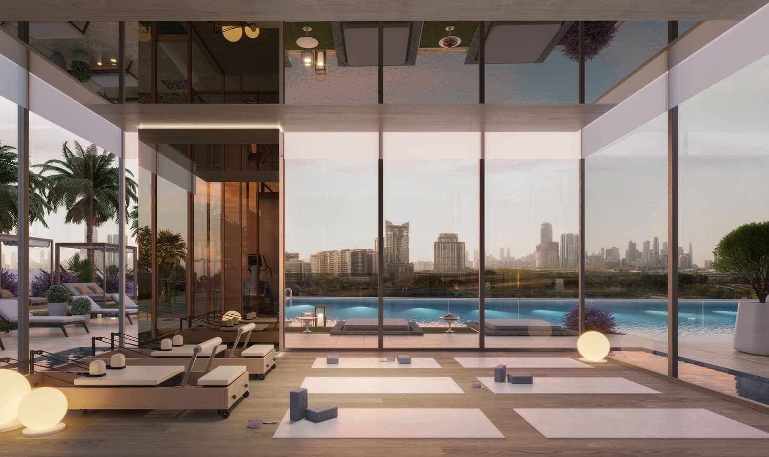 Riverton House amenity Yoga Studio - Bukadra, Dubai - by Ellington
