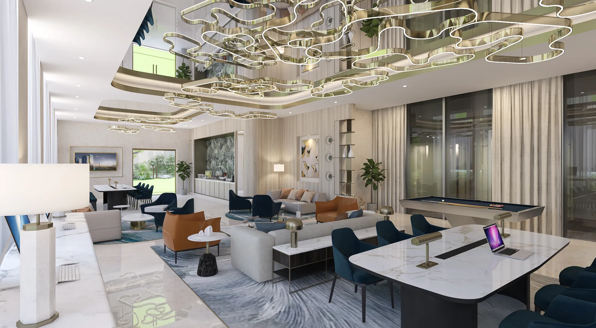 Riviera 56 amenity Clubhouse - Meydan, Dubai - by Azizi