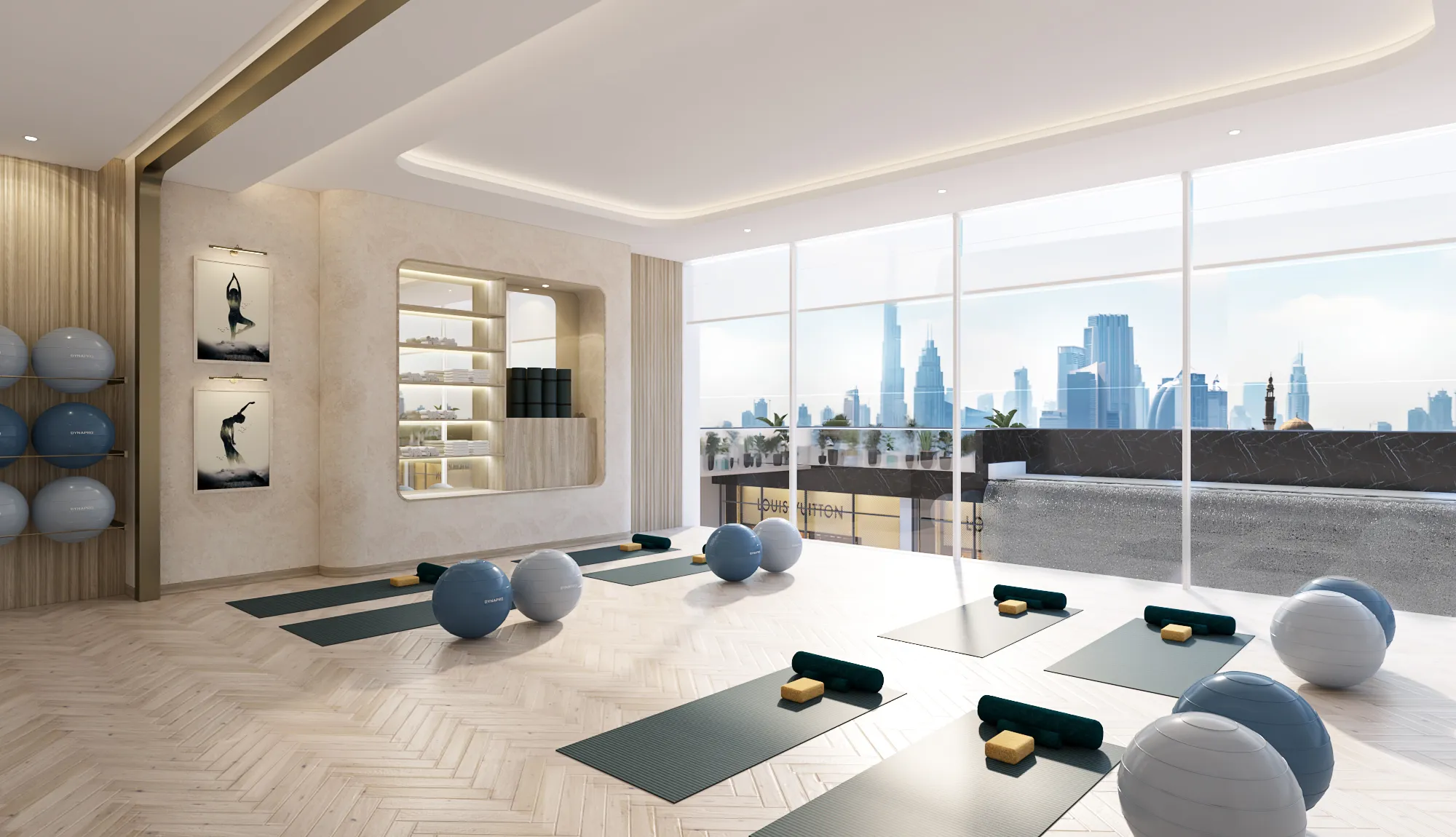Riviera 56 amenity Yoga Area - Meydan, Dubai - by Azizi