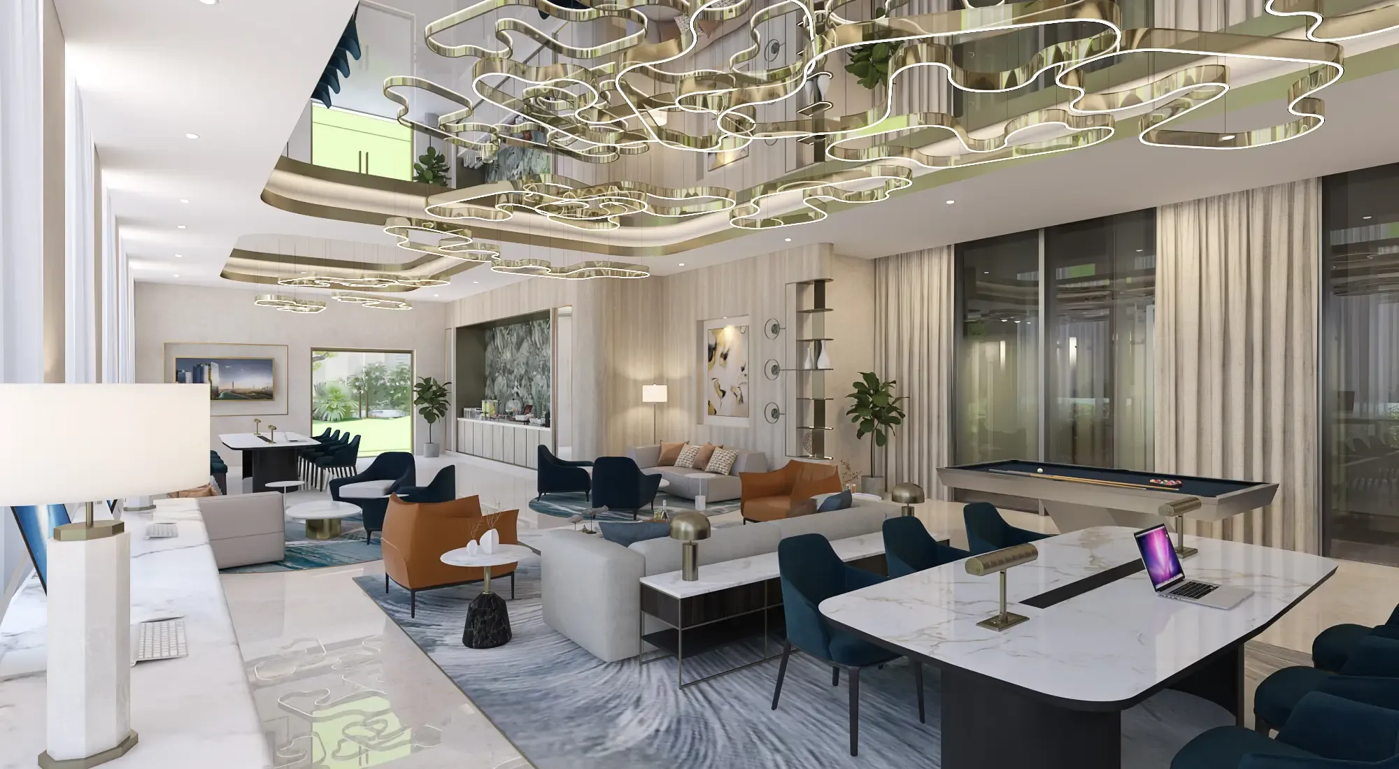 Riviera 58 amenity Club House - Azizi Riviera at Meydan One, Dubai - by Azizi