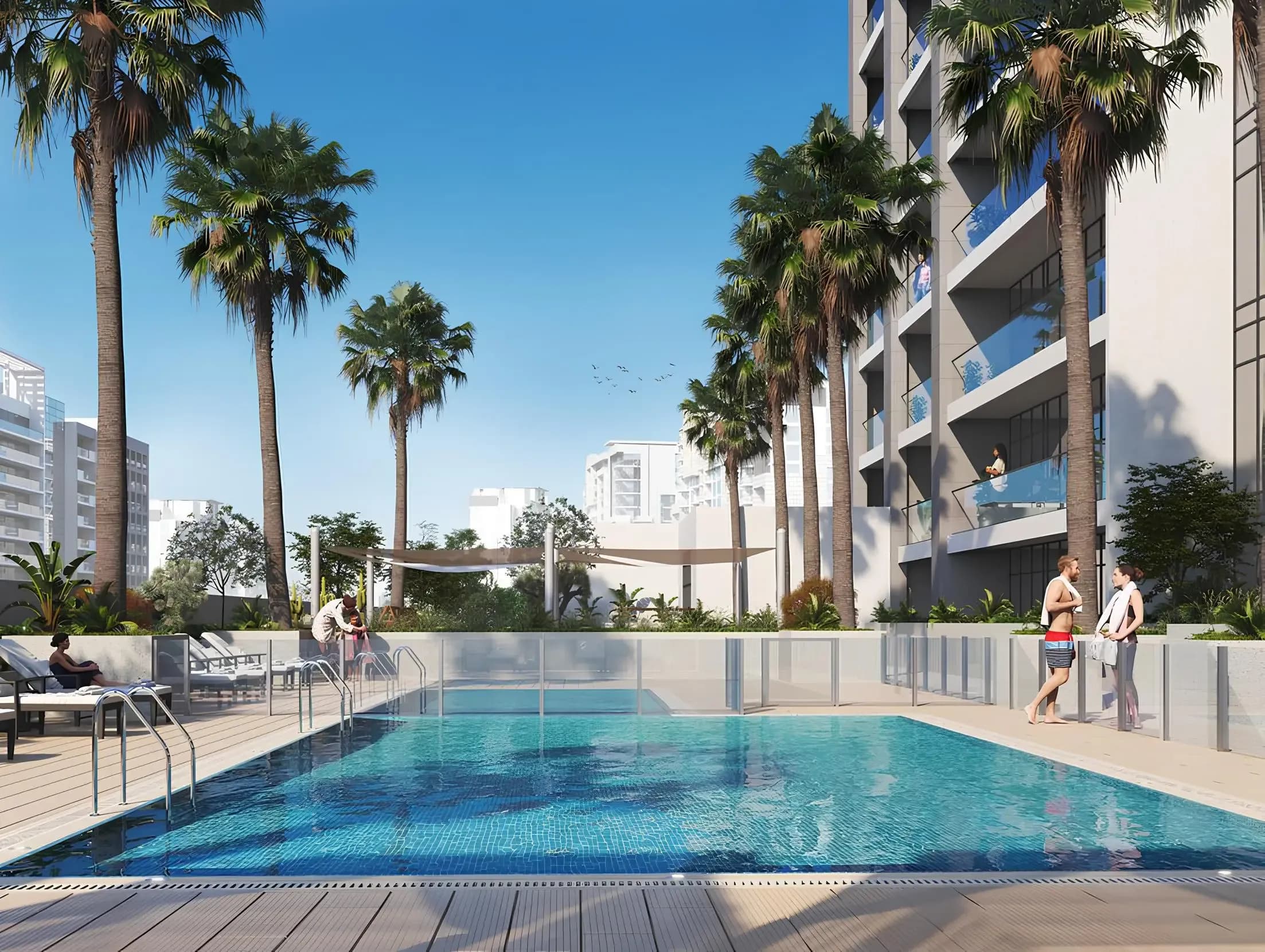 Riviera 58 amenity Swimming Pool - Azizi Riviera at Meydan One, Dubai - by Azizi