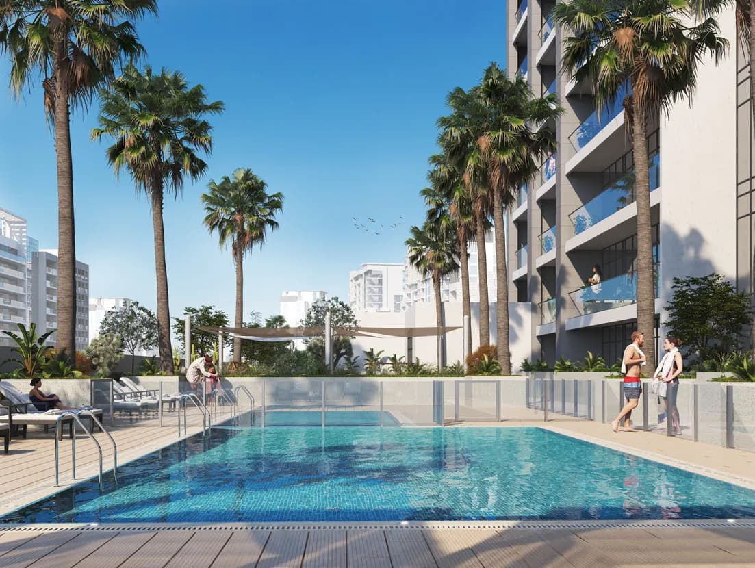 Riviera 60 amenity Adults' & Kids' Swimming Pools - Meydan, Dubai - by Azizi