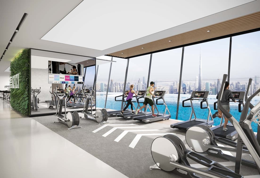 Riviera Azure amenity Gym - Azizi Riviera at Meydan One, Dubai - by Azizi