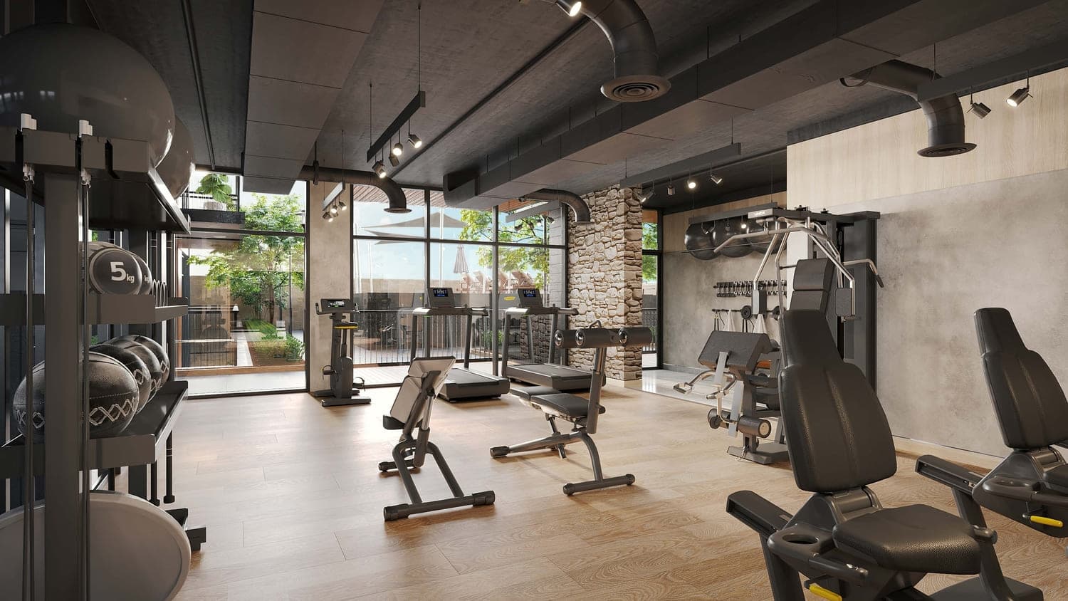 Riviera Chalet amenity Gym - JVC (Jumeirah Village Circle), Dubai - by Riviera Group