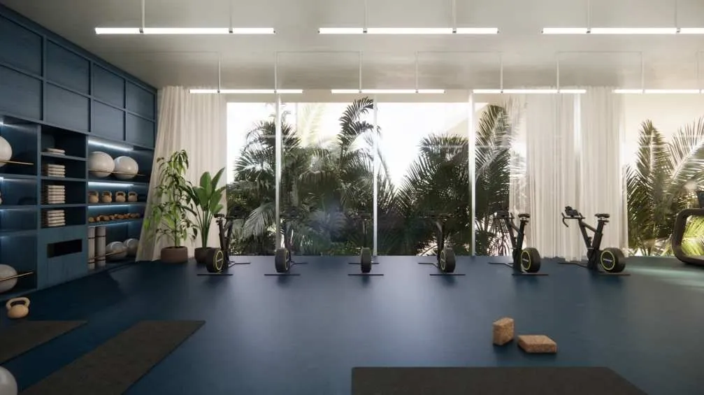 Riviera Residence amenity Indoor & Outdoor Gym - Abu Dhabi, Dubai - by Mered