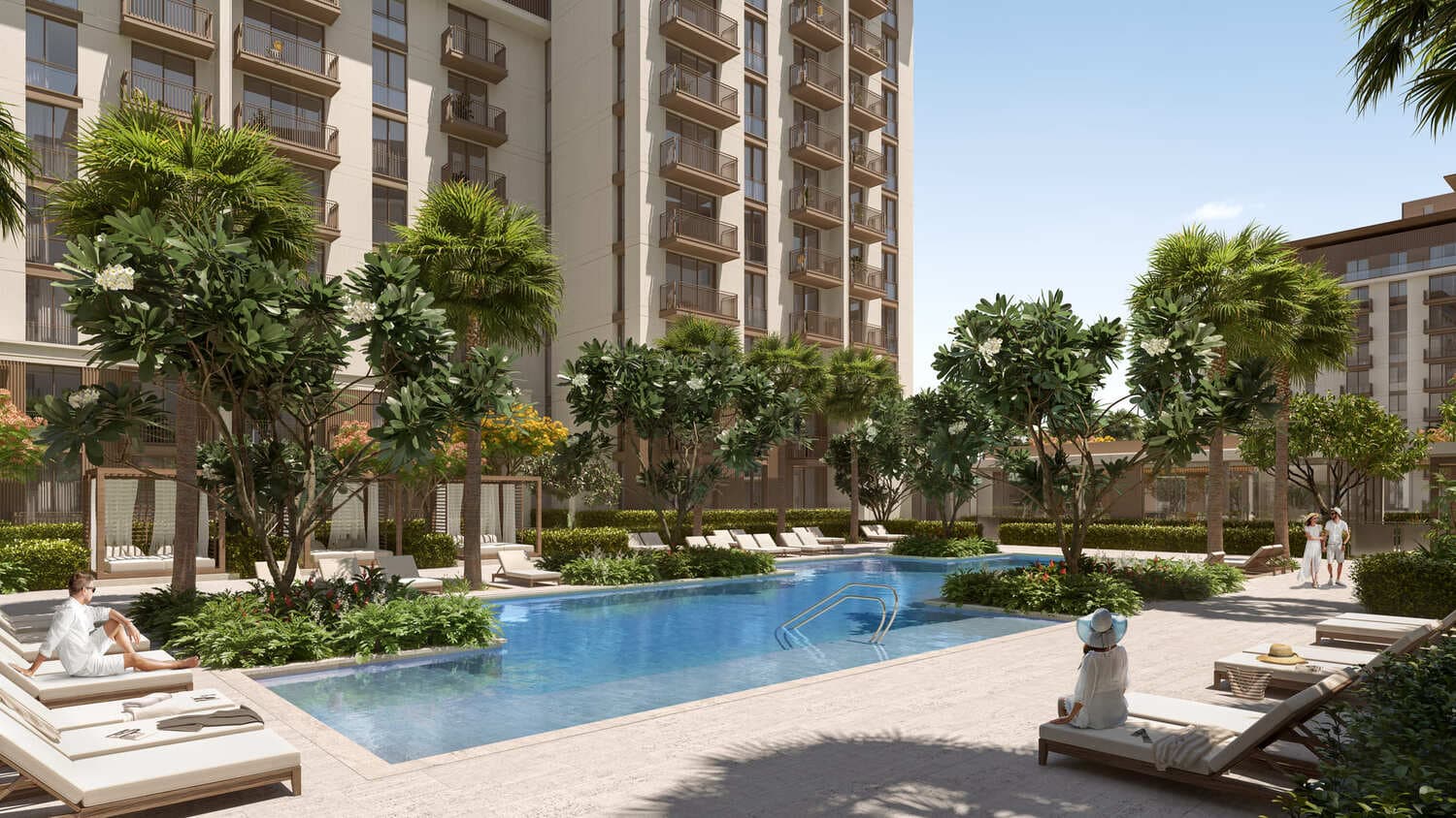Riwa amenity Swimming Pool - MJL (Madinat Jumeirah Living), Dubai - by Meraas