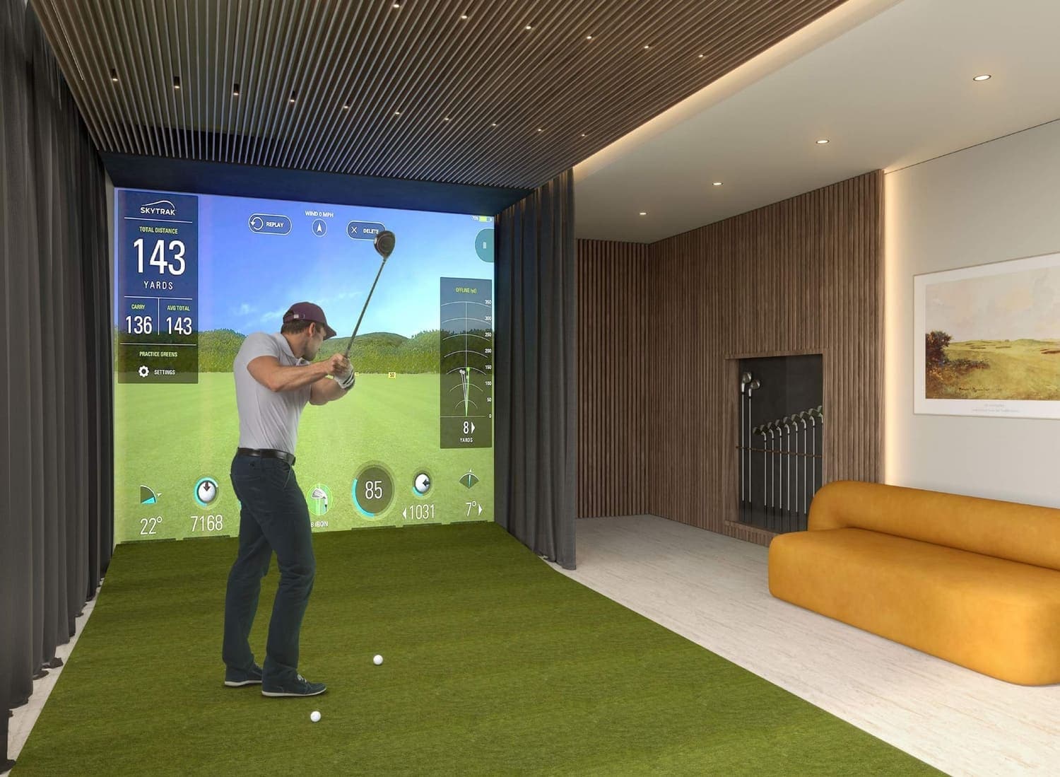 Rixos Residences amenity Golf Simulator - Downtown Dubai, Dubai - by East and West International Group