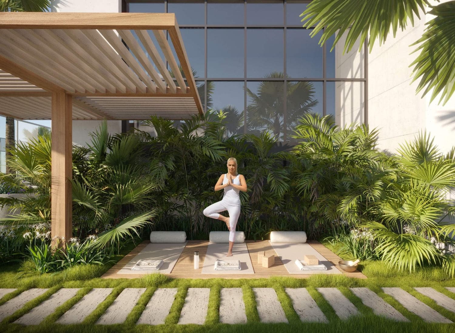 Rixos Residences amenity Yoga Deck in Downtown Dubai, Dubai, by East and West International Group