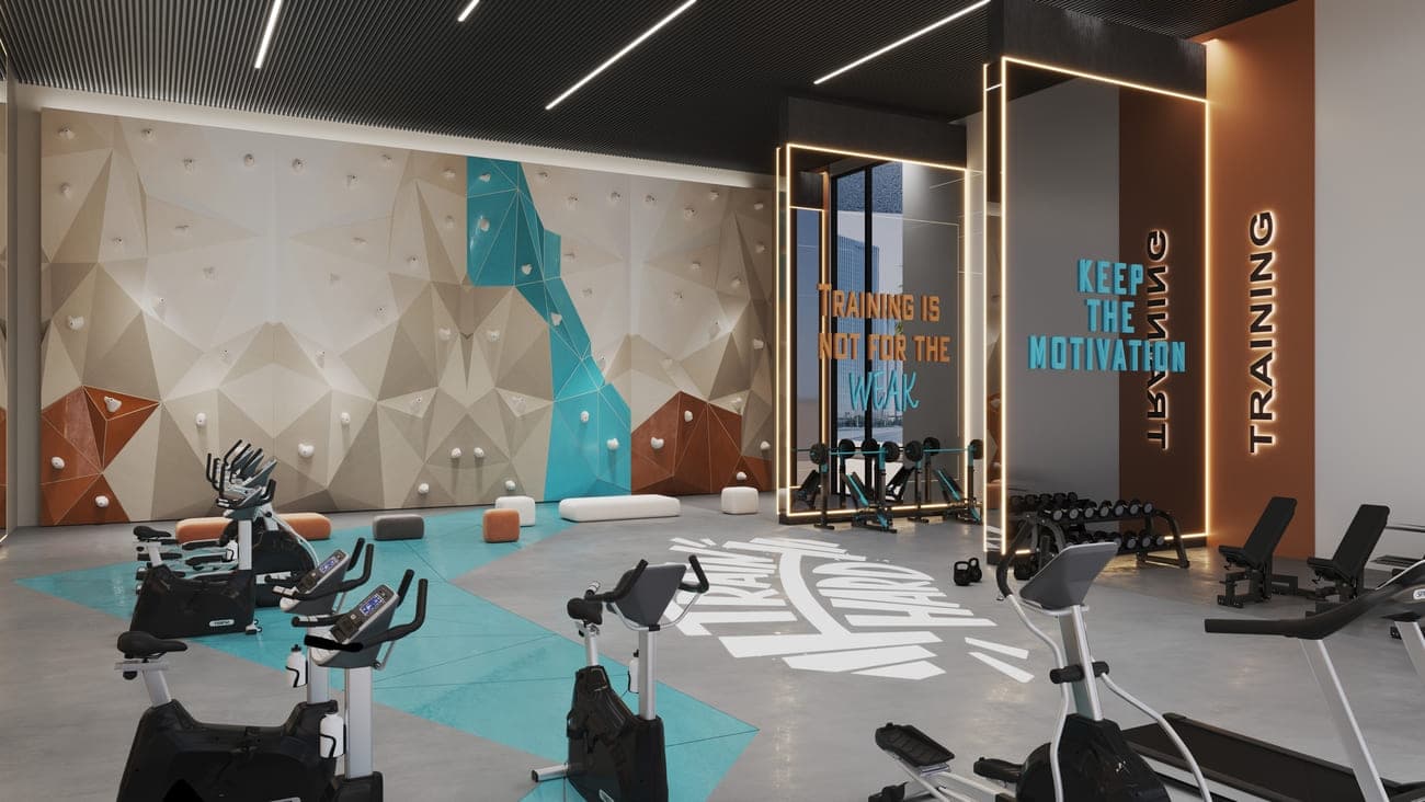 Rome by Samana Developers amenity Indoor Gym - MBR District 11 (Meydan South), Dubai - by Samana