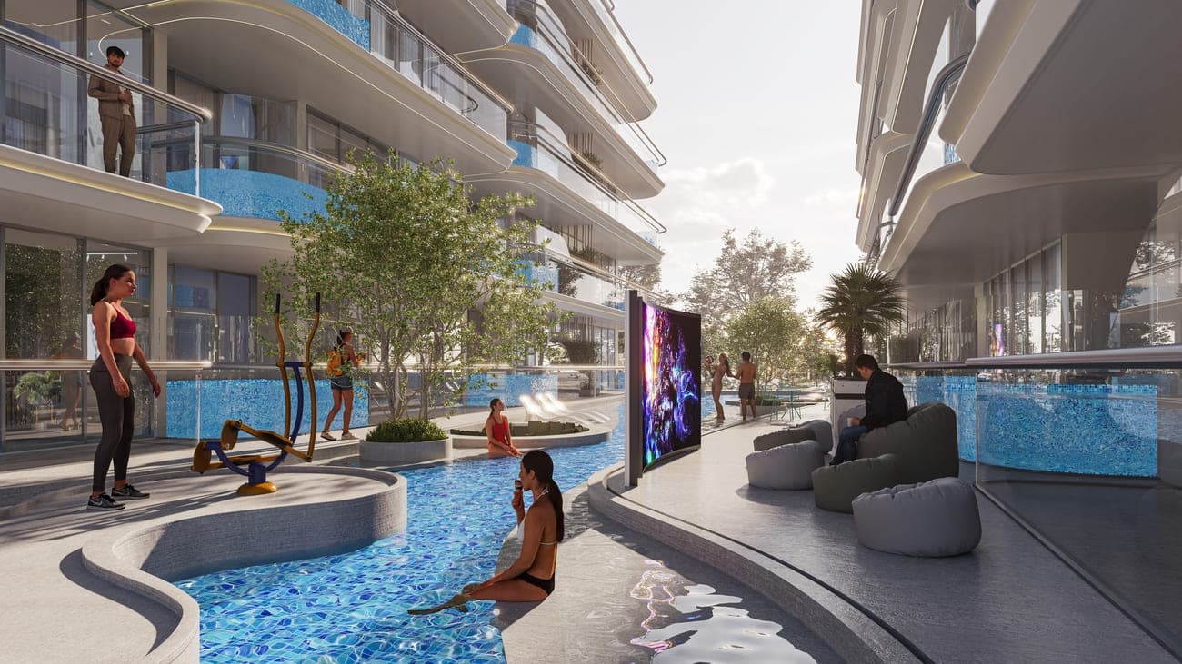 Rome by Samana Developers amenity Outdoor Cinema & Gym - MBR District 11 (Meydan South), Dubai - by Samana