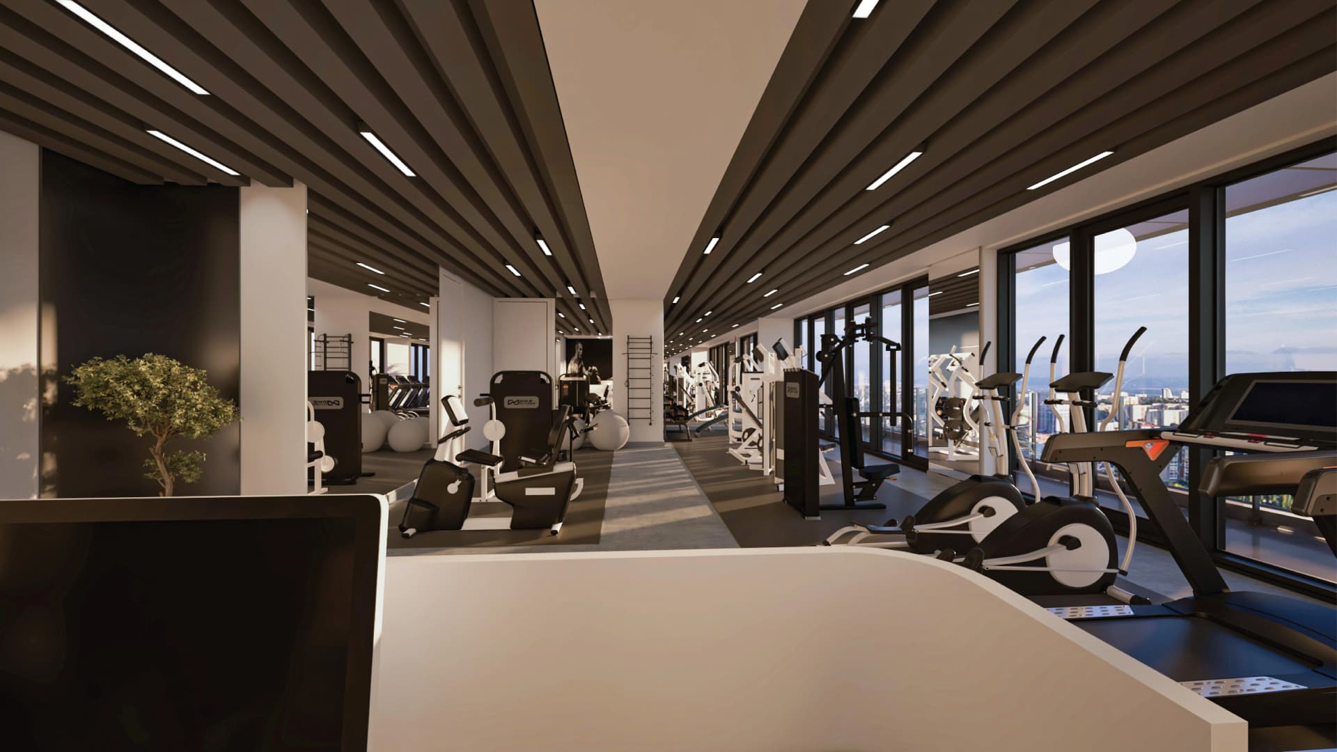 Rose Gardens 1 amenity Gym in Al Satwa, Dubai, by ROZ Real Estate Development LLC